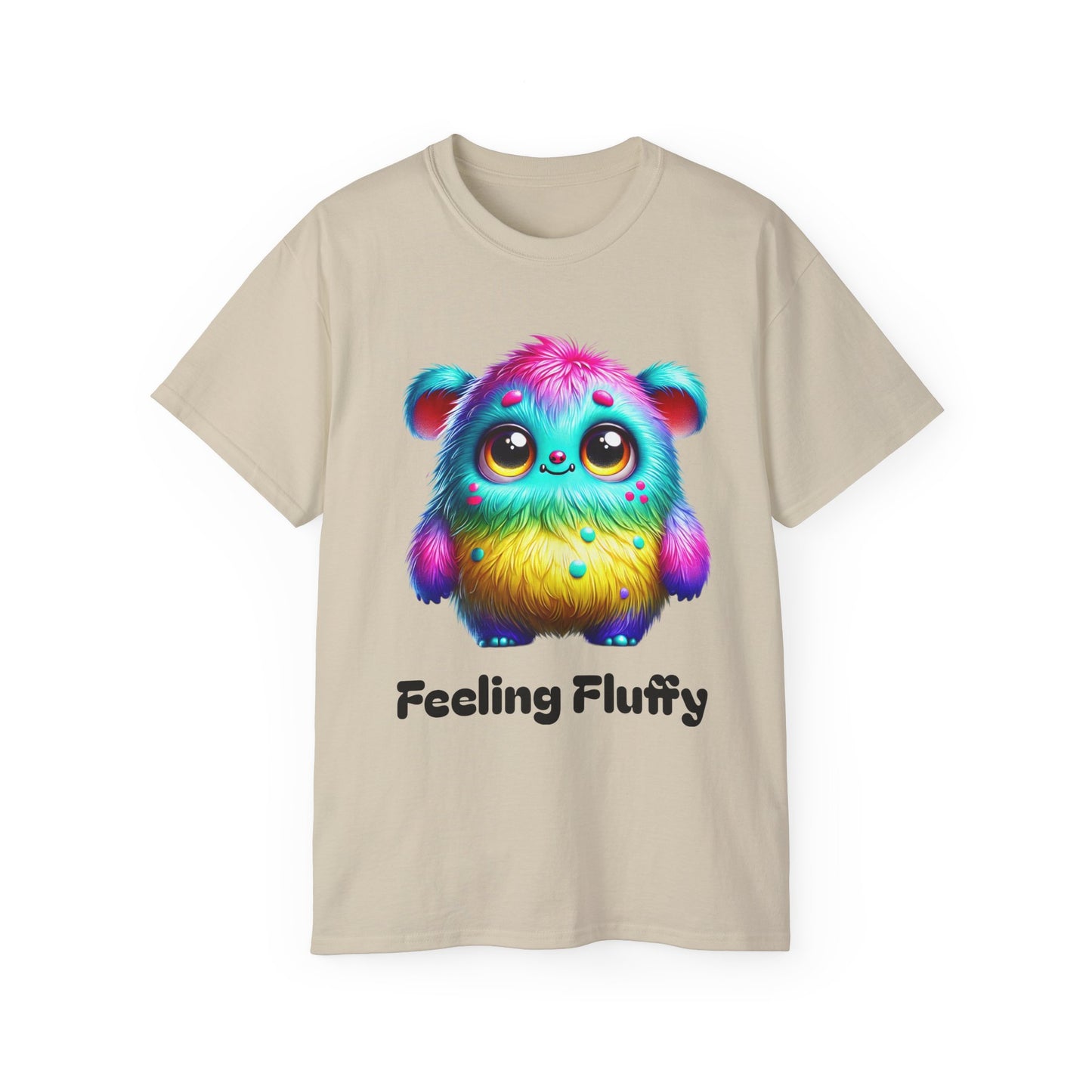 Feeling Fluffy Cute Colorful Monster Unisex Ultra Cotton Tee