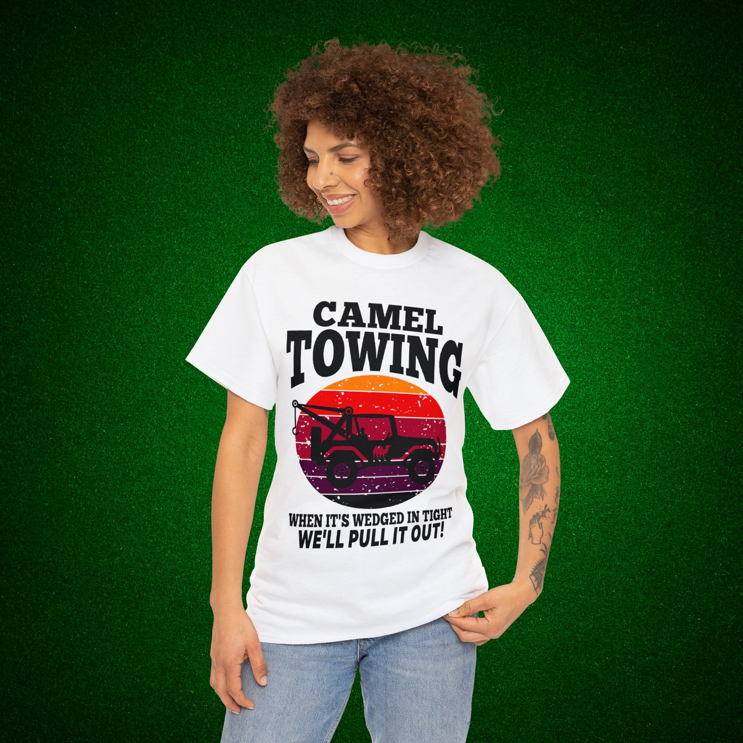 Camel Towing When its wedged in tight we'll pull it out T-Shirt