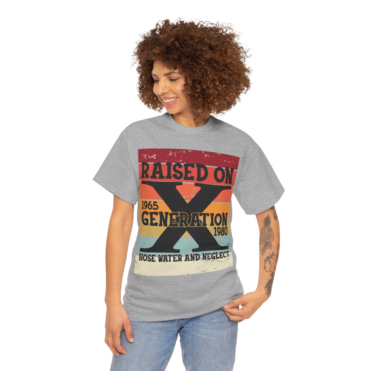 GEN X Raised On Hose Water & Neglect Tshirt Unisex Heavy Cotton