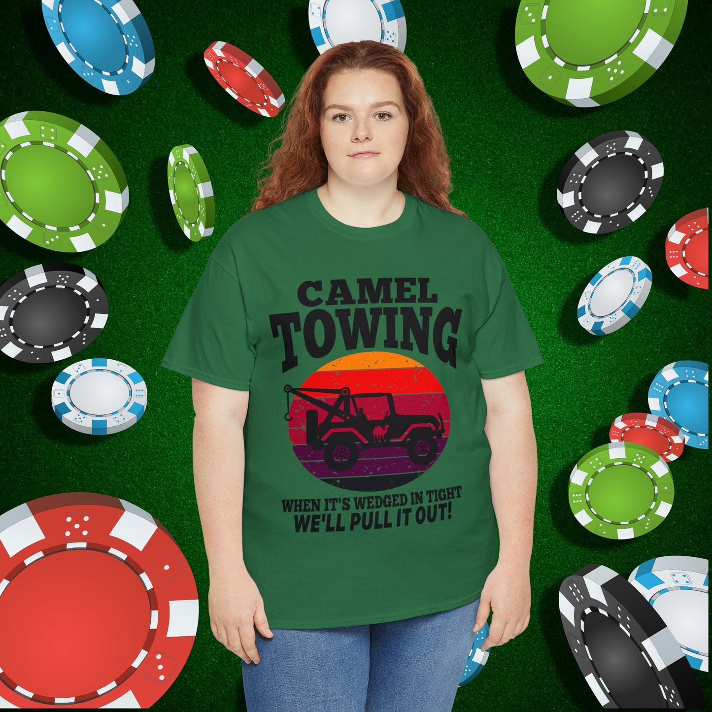 Camel Towing When its wedged in tight we'll pull it out T-Shirt