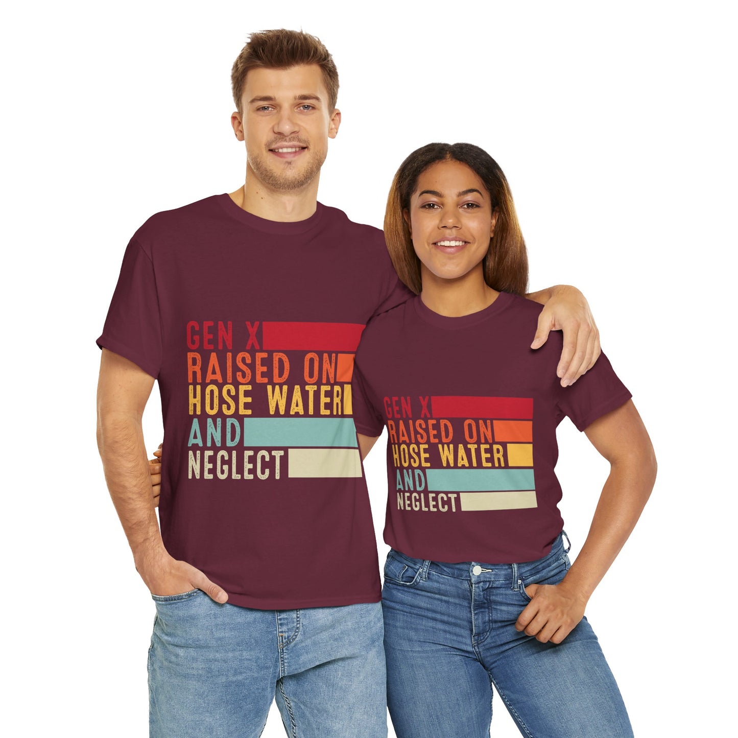 GEN X Raised On Hose Water & Neglect Tshirt Unisex Heavy Cotton