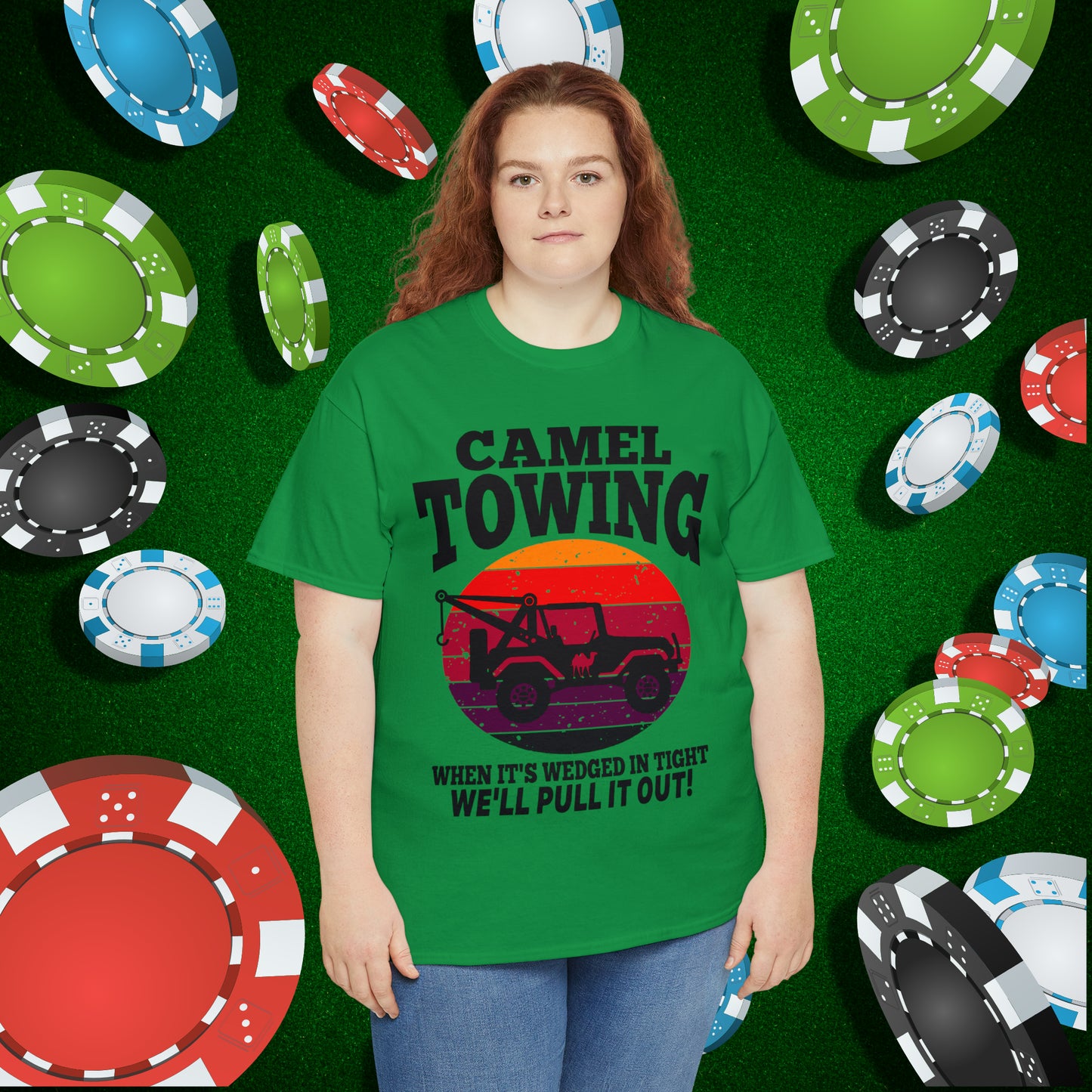 Camel Towing When its wedged in tight we'll pull it out T-Shirt