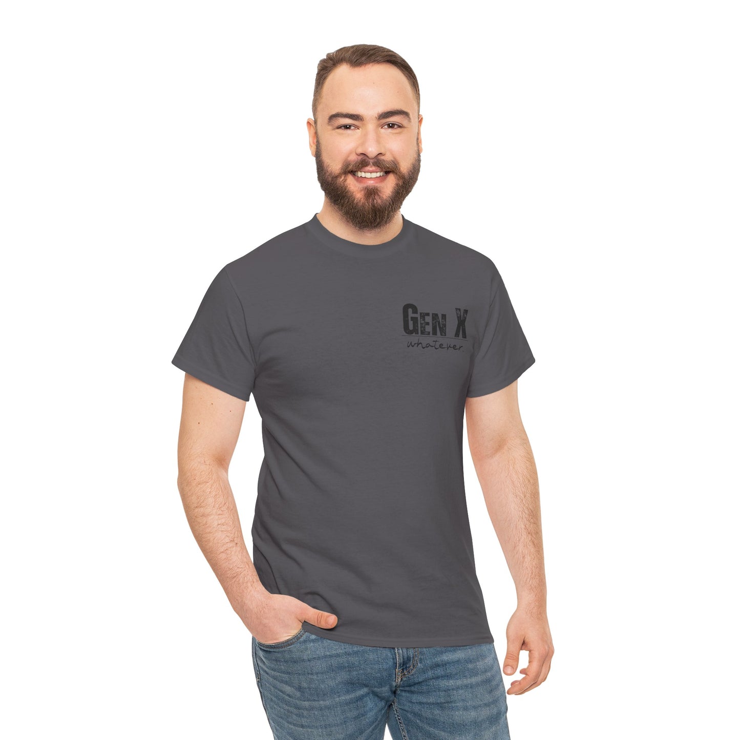 GEN X Definition Unisex Heavy Cotton T-Shirt Front & Back