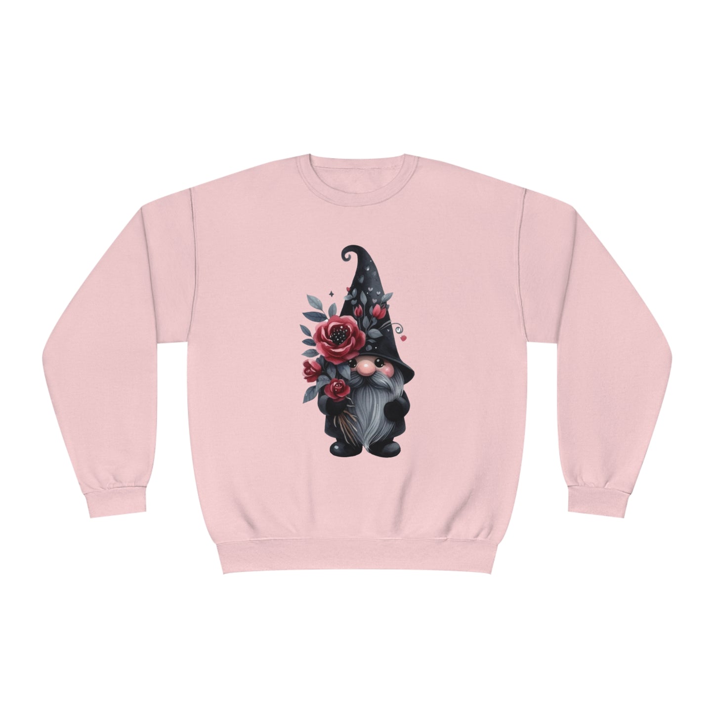 Black Valentine Gnome Unisex NuBlend® Crewneck Sweatshirt