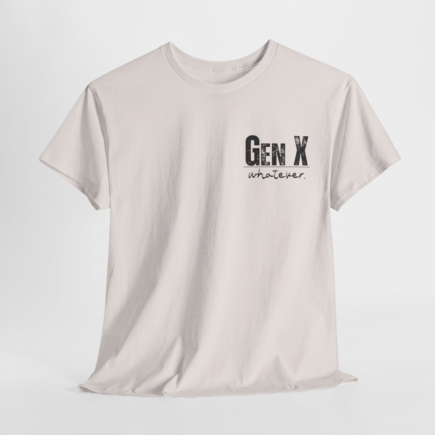 GEN X Definition Unisex Heavy Cotton T-Shirt Front & Back