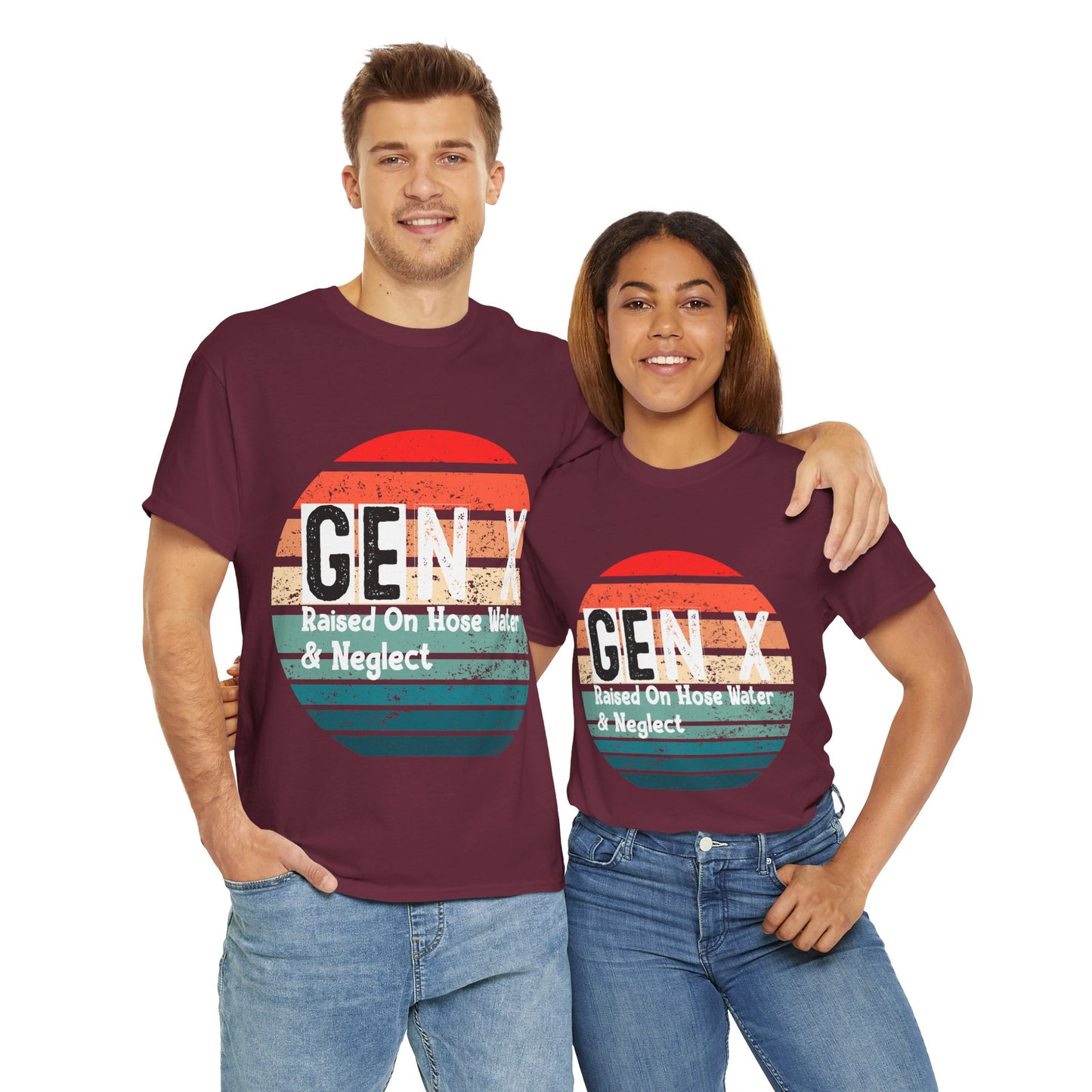 GEN X Raised On Hose Water & Neglect Tshirt Unisex Heavy Cotton