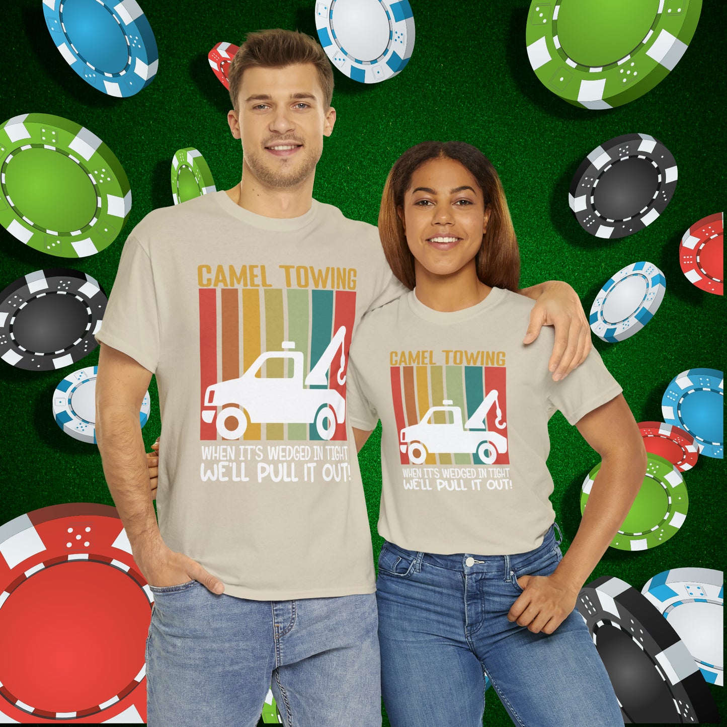 Camel Towing When its wedged in tight we'll pull it out T-Shirt