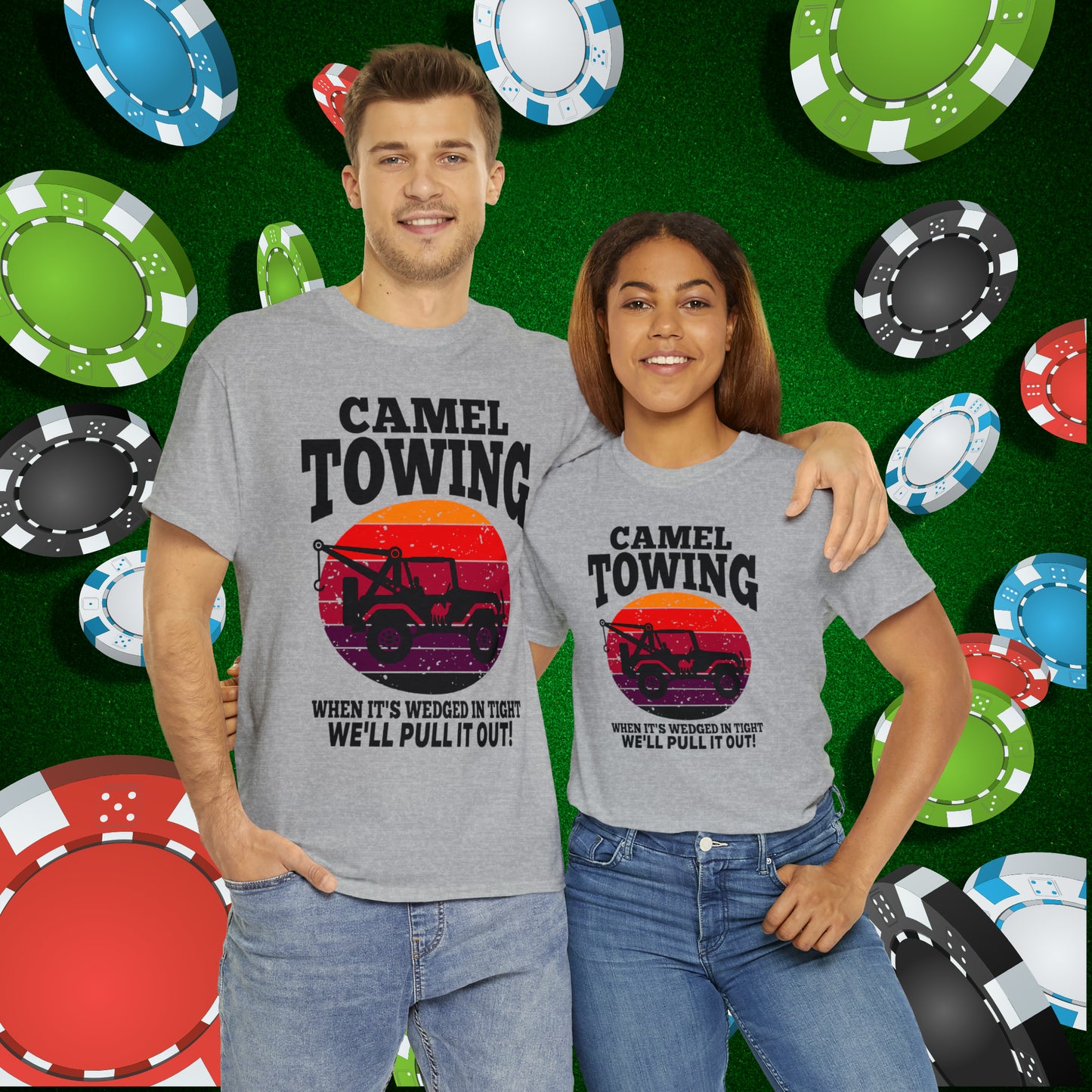 Camel Towing When its wedged in tight we'll pull it out T-Shirt