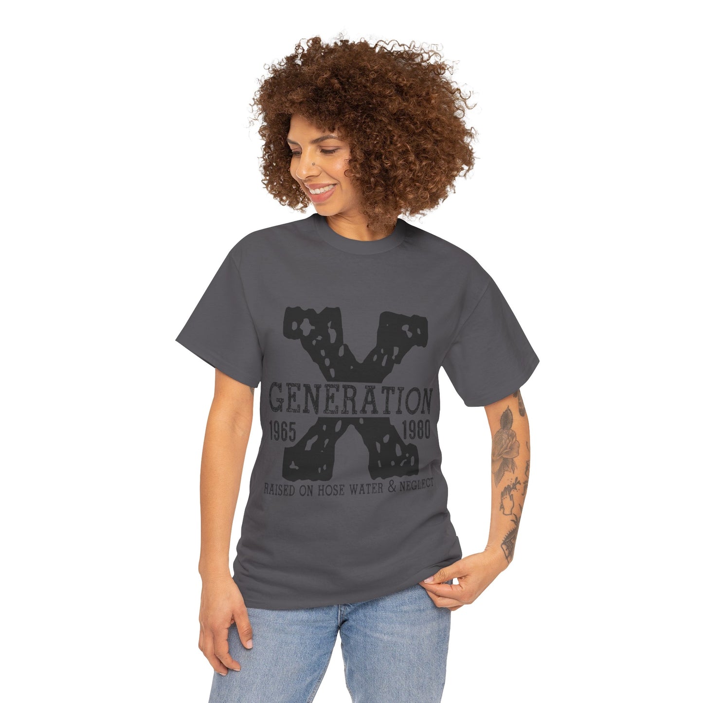 Copy of GEN X Raised On Hose Water & Neglect Tshirt Unisex Heavy Cotton