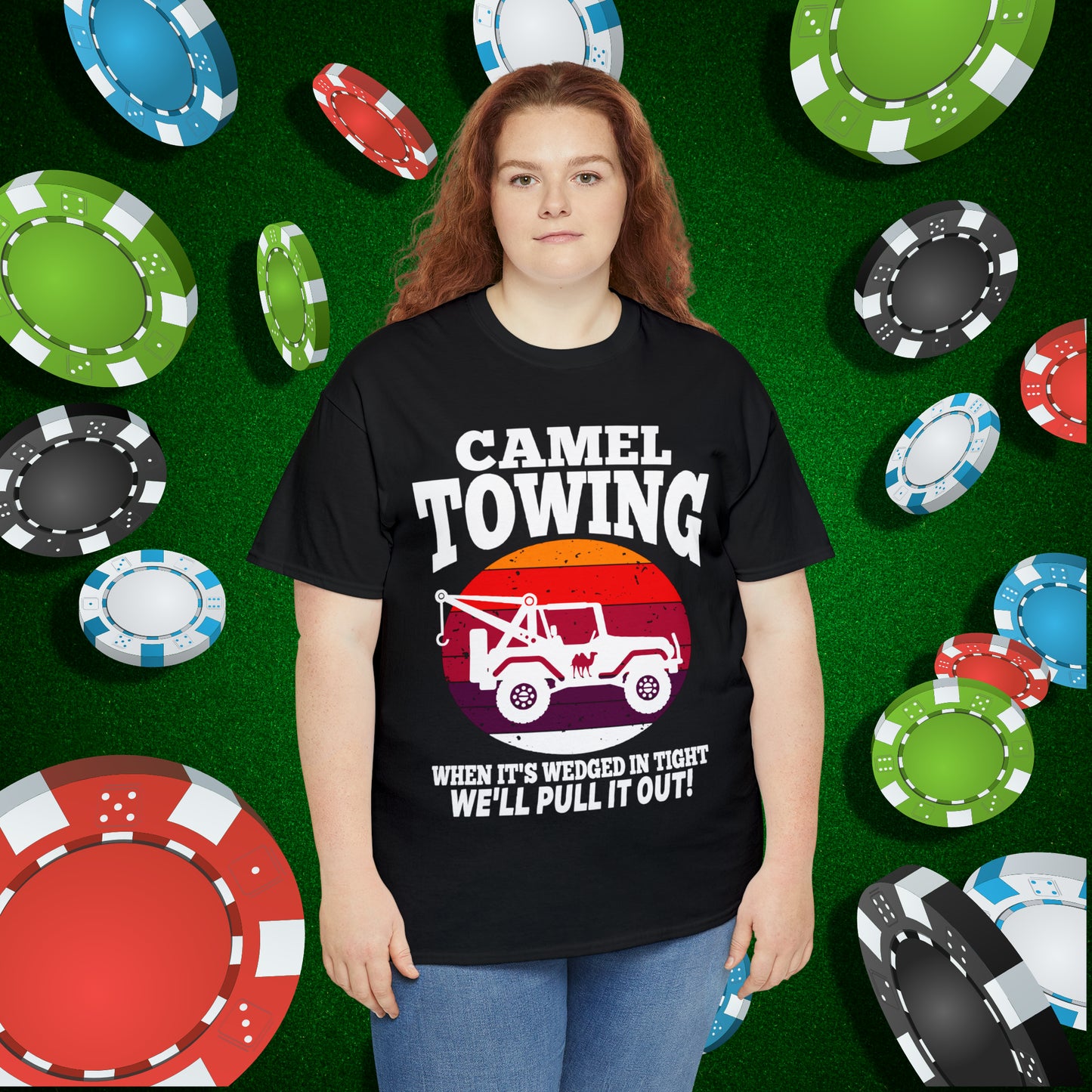 Camel Towing When its wedged in tight we'll pull it out T-Shirt