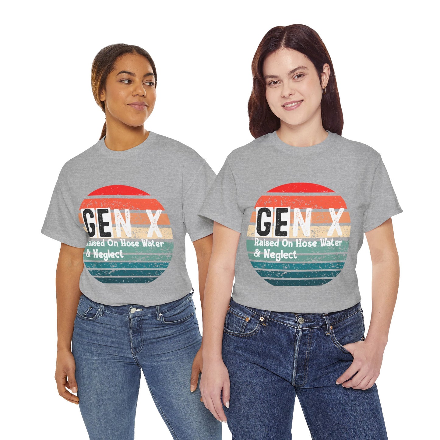 GEN X Raised On Hose Water & Neglect Tshirt Unisex Heavy Cotton