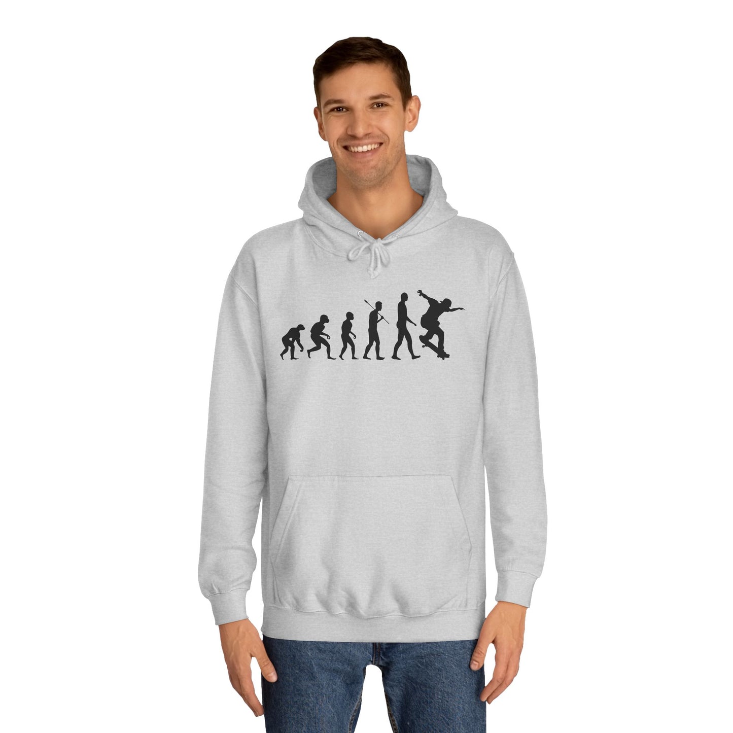 Evolution of Skateboarding Hoodie Stylish Graphic Pullover Unisex Skate Culture