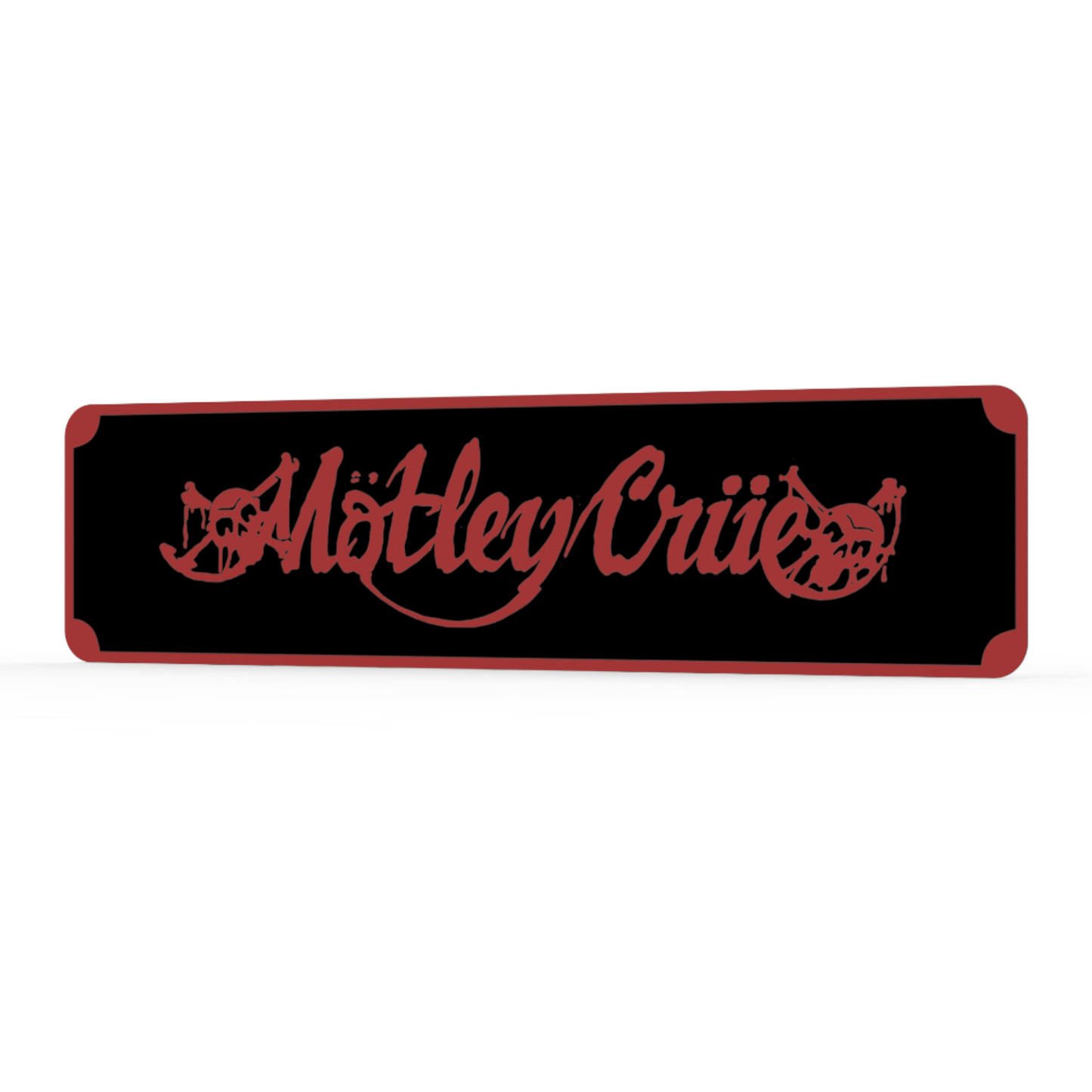 Motley Crue Street Sign 6" X 24" Man Cave Indoor/Outdoor Rock Girls Girls Girls