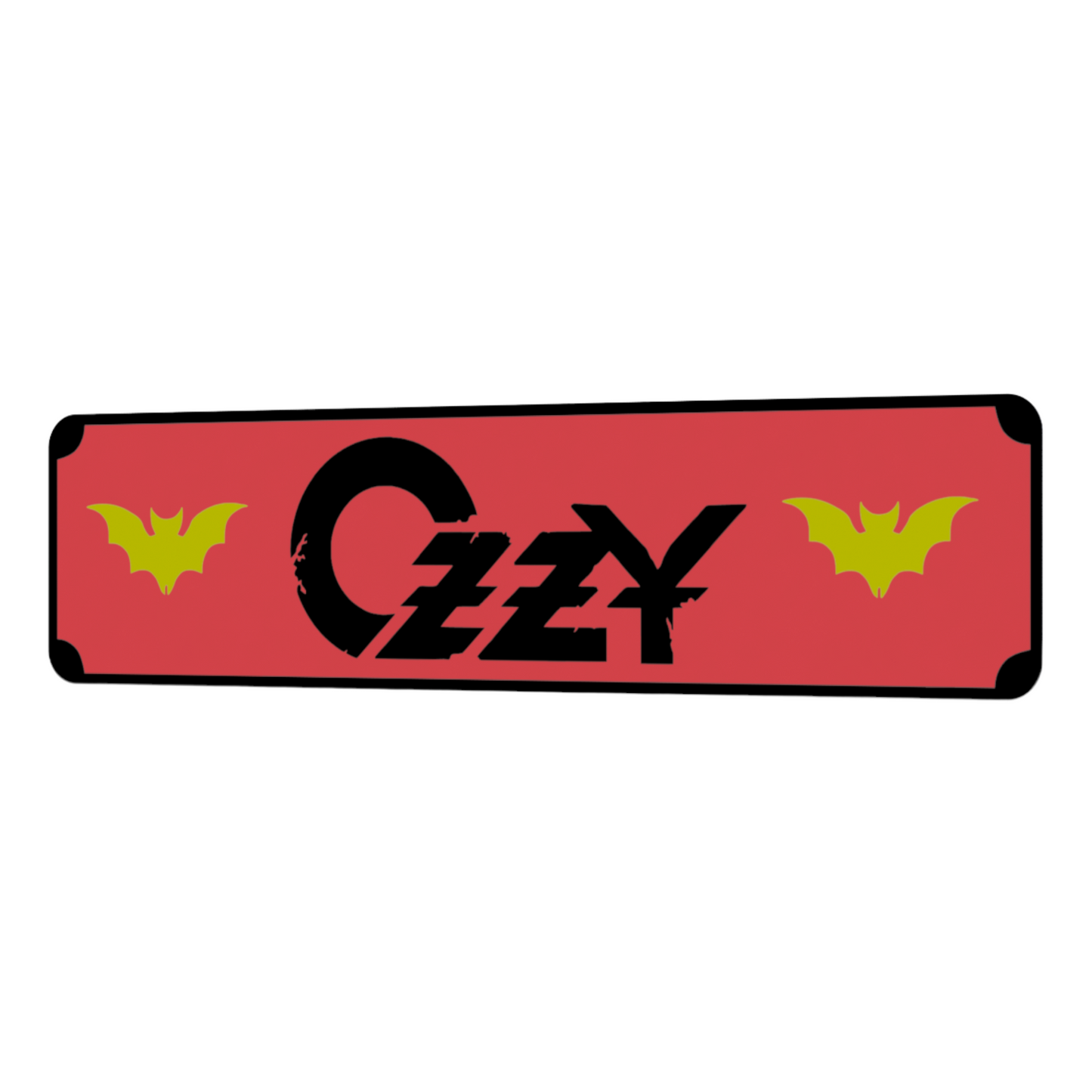 Ozzy Osbourne Street Sign 6" X 24" Man Cave Indoor/Outdoor Black Sabbath