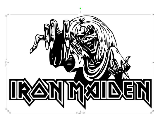 Iron Maiden EDDIE Number of the Beast 11" or 17.5" Vinyl Decal Sticker Truck Car Window