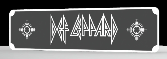 DEF LEPPARD Rock/Metal Street Sign 6" X 24" Man Cave Indoor/Outdoor