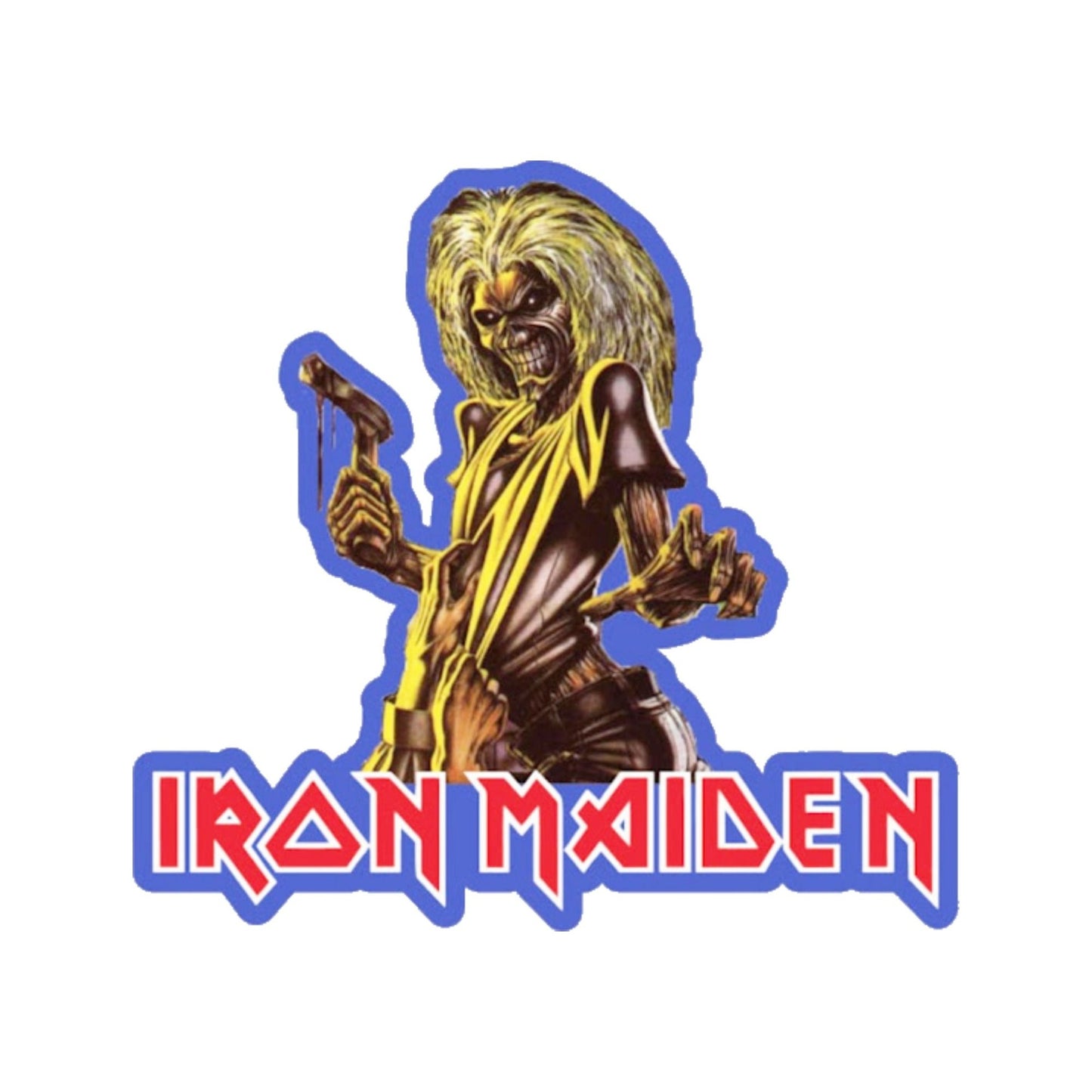 Iron Maiden Killers Eddie: Fun for Your Vehicle! Window, Laptop, Water Bottle, any Flat Surface