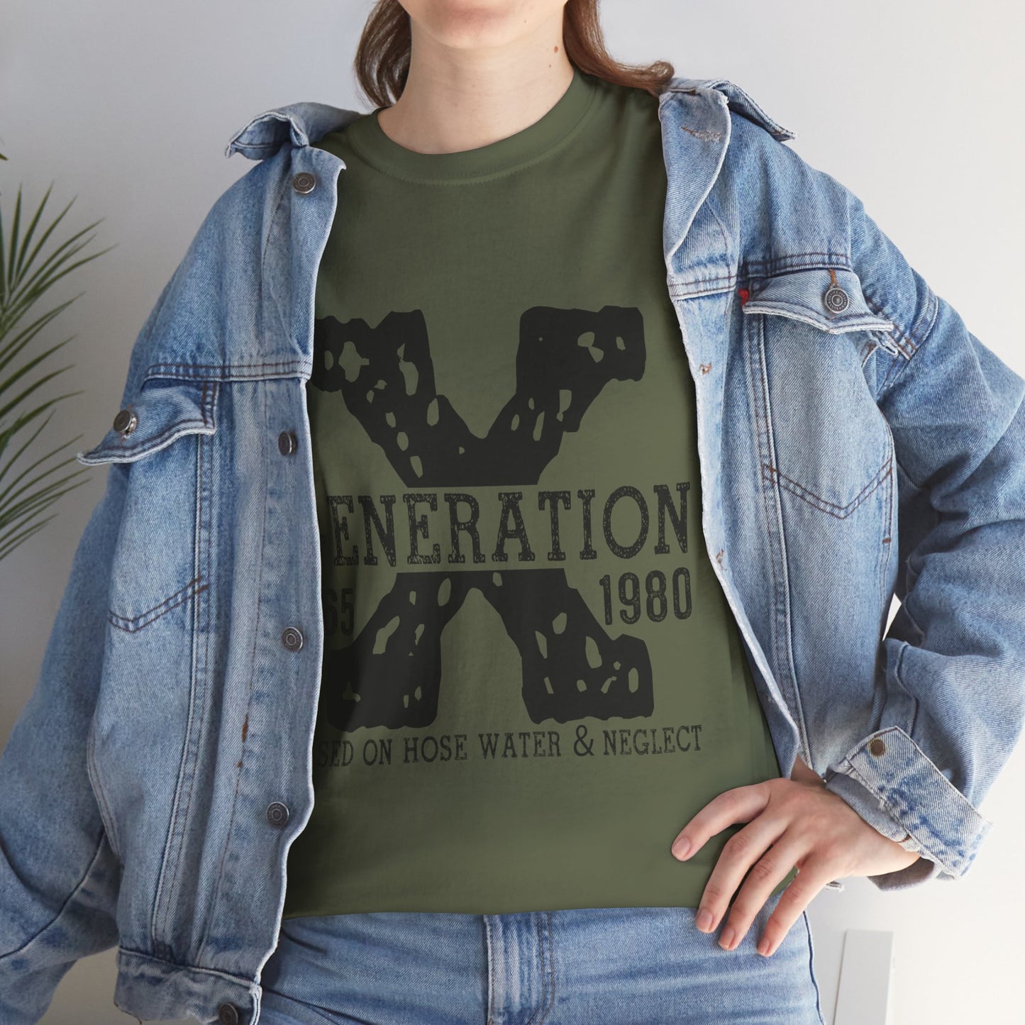 Copy of GEN X Raised On Hose Water & Neglect Tshirt Unisex Heavy Cotton