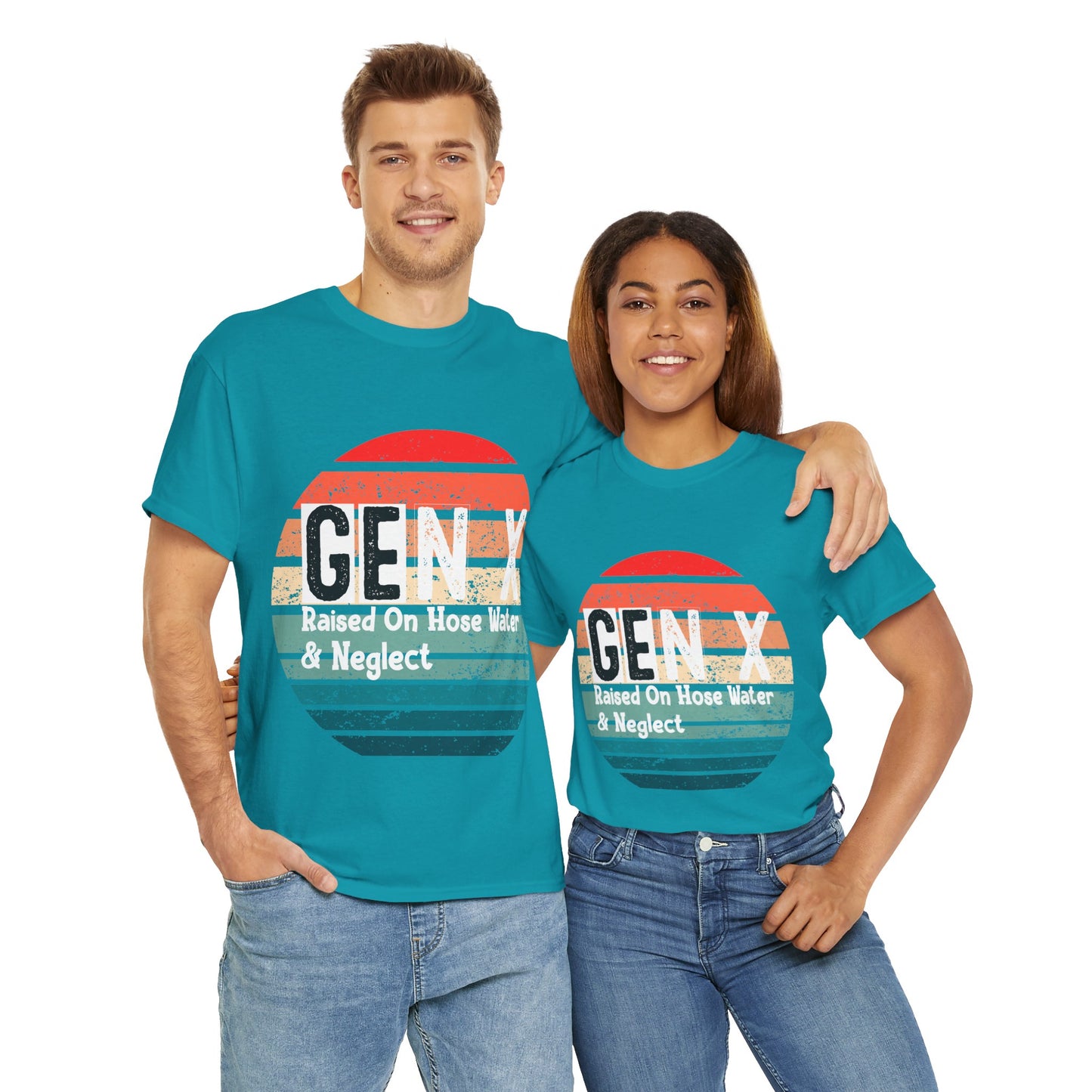 GEN X Raised On Hose Water & Neglect Tshirt Unisex Heavy Cotton