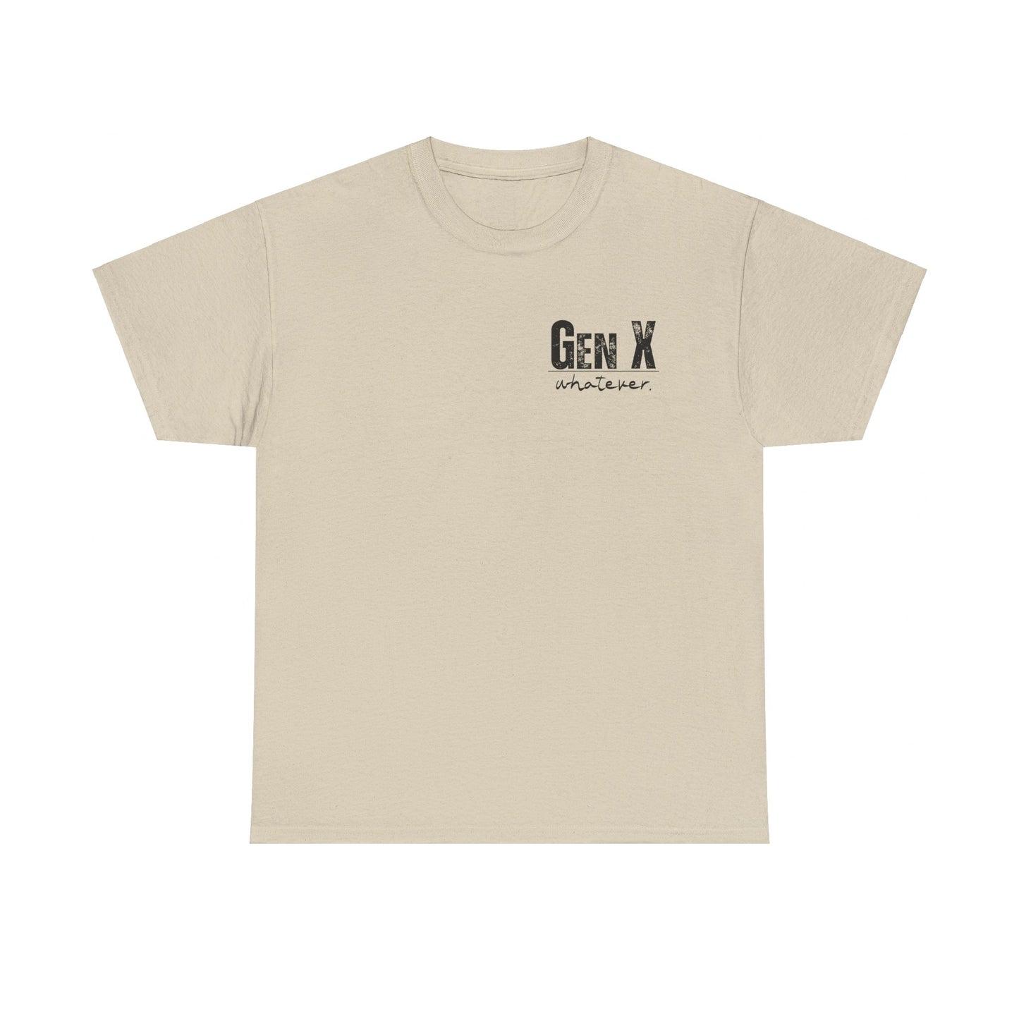 GEN X Definition Unisex Heavy Cotton T-Shirt Front & Back