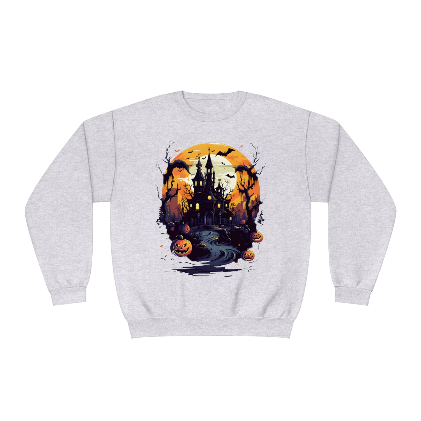 Halloween - Spooky House Unisex NuBlend® Crewneck Sweatshirt