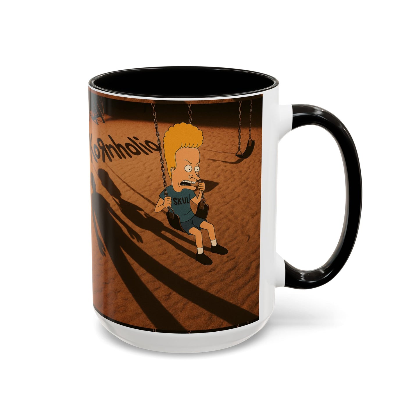 Kornholio 15 oz Coffee Mug Funny Nu Metal Cartoon Cup Multiple Colors