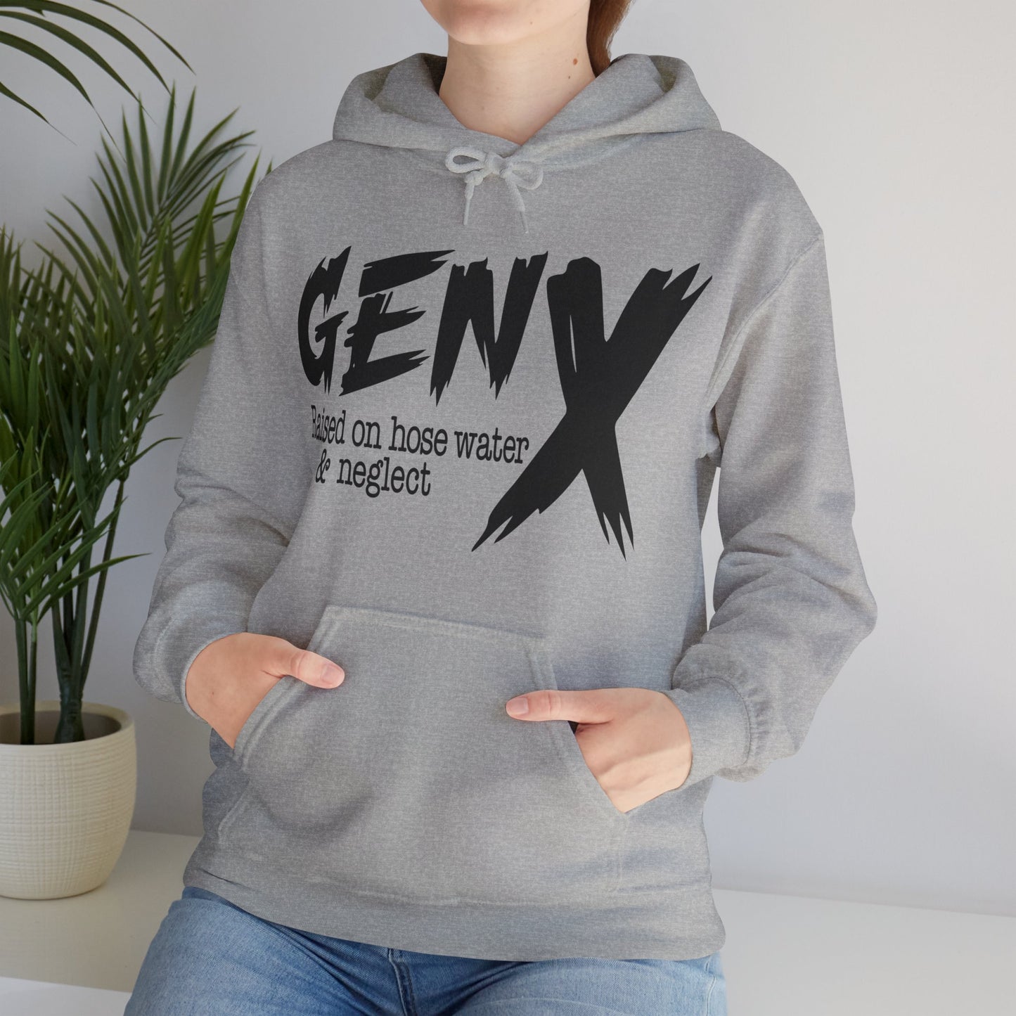 Gen X Raised on Hose Water & Neglect Unisex Heavy Blend™ Hooded Sweatshirt