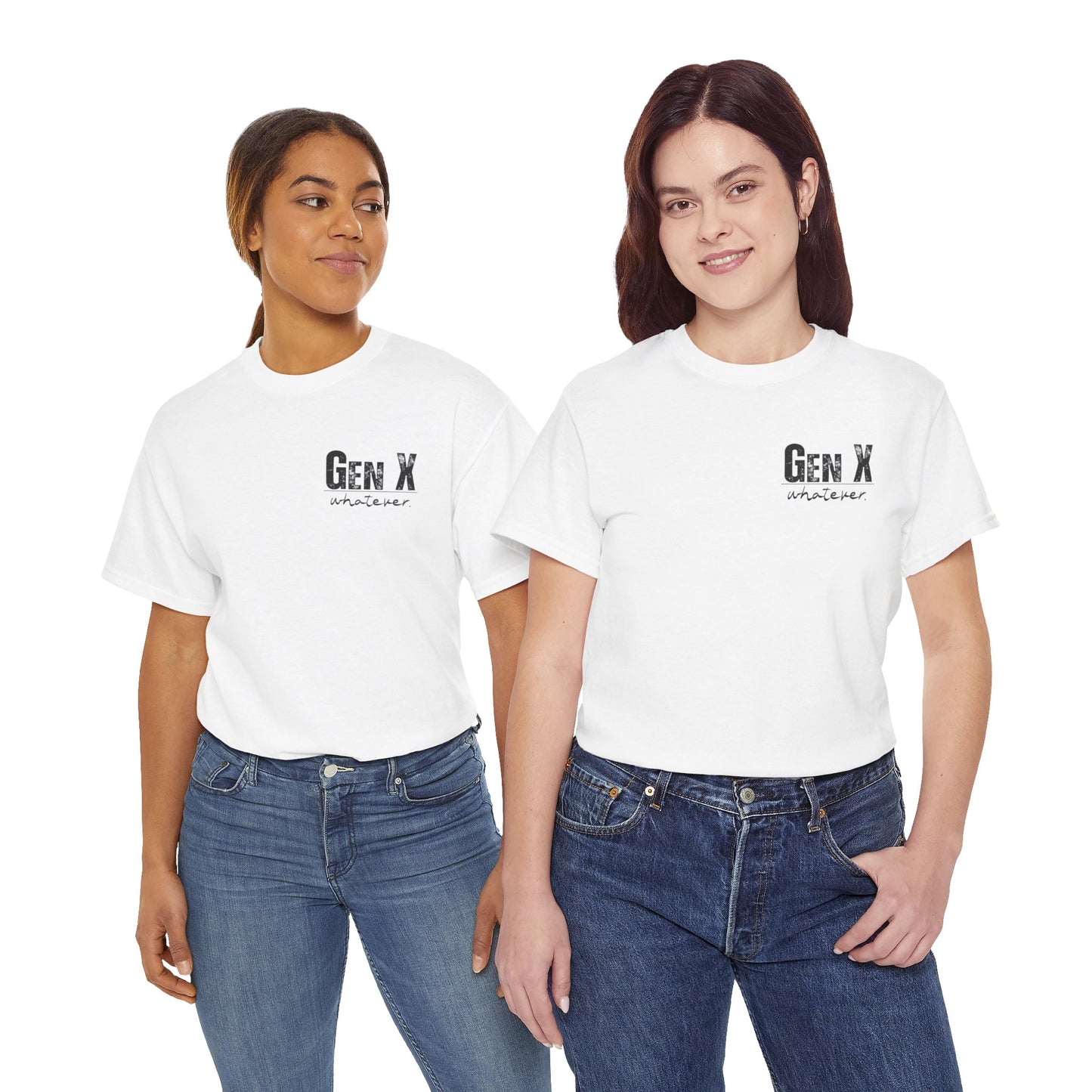 GEN X Definition Unisex Heavy Cotton T-Shirt Front & Back