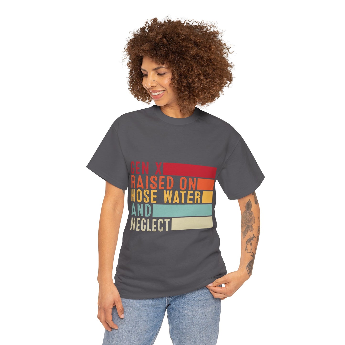 GEN X Raised On Hose Water & Neglect Tshirt Unisex Heavy Cotton