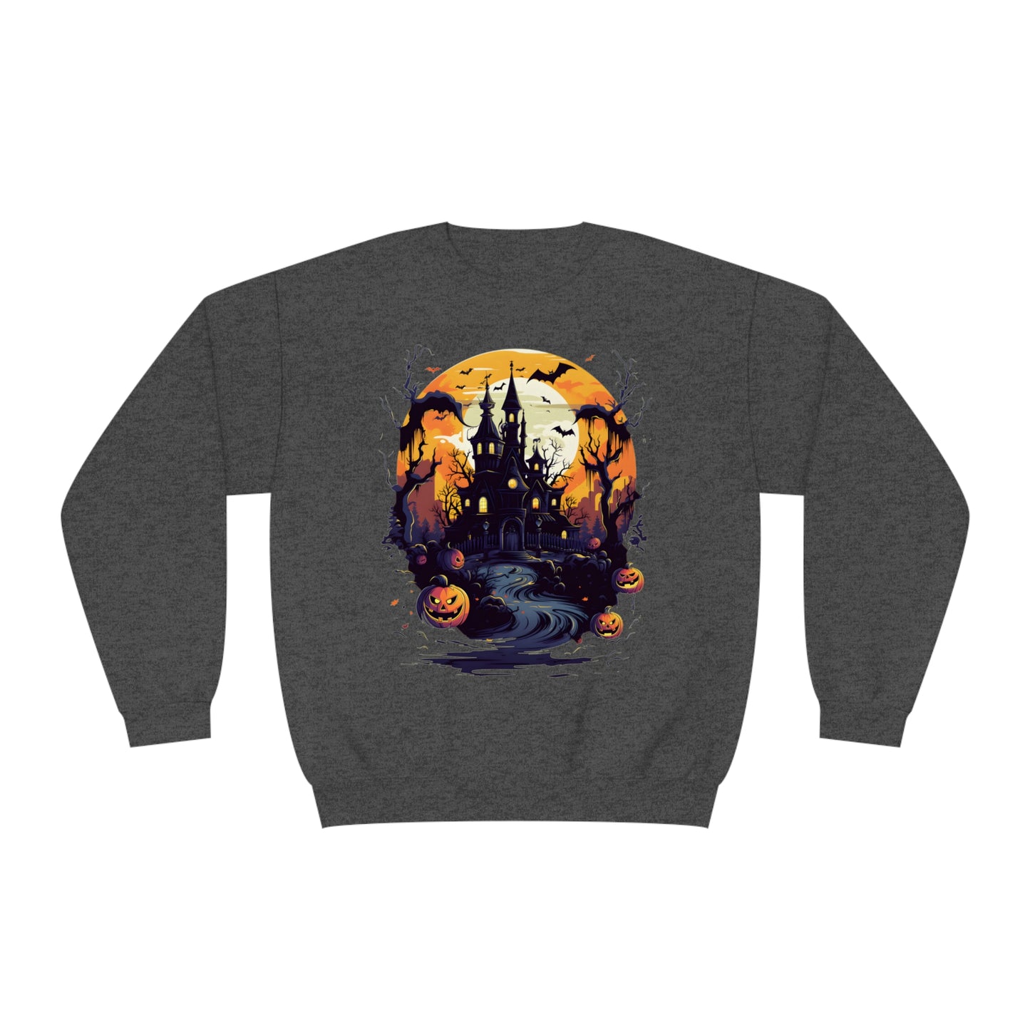 Halloween - Spooky House Unisex NuBlend® Crewneck Sweatshirt