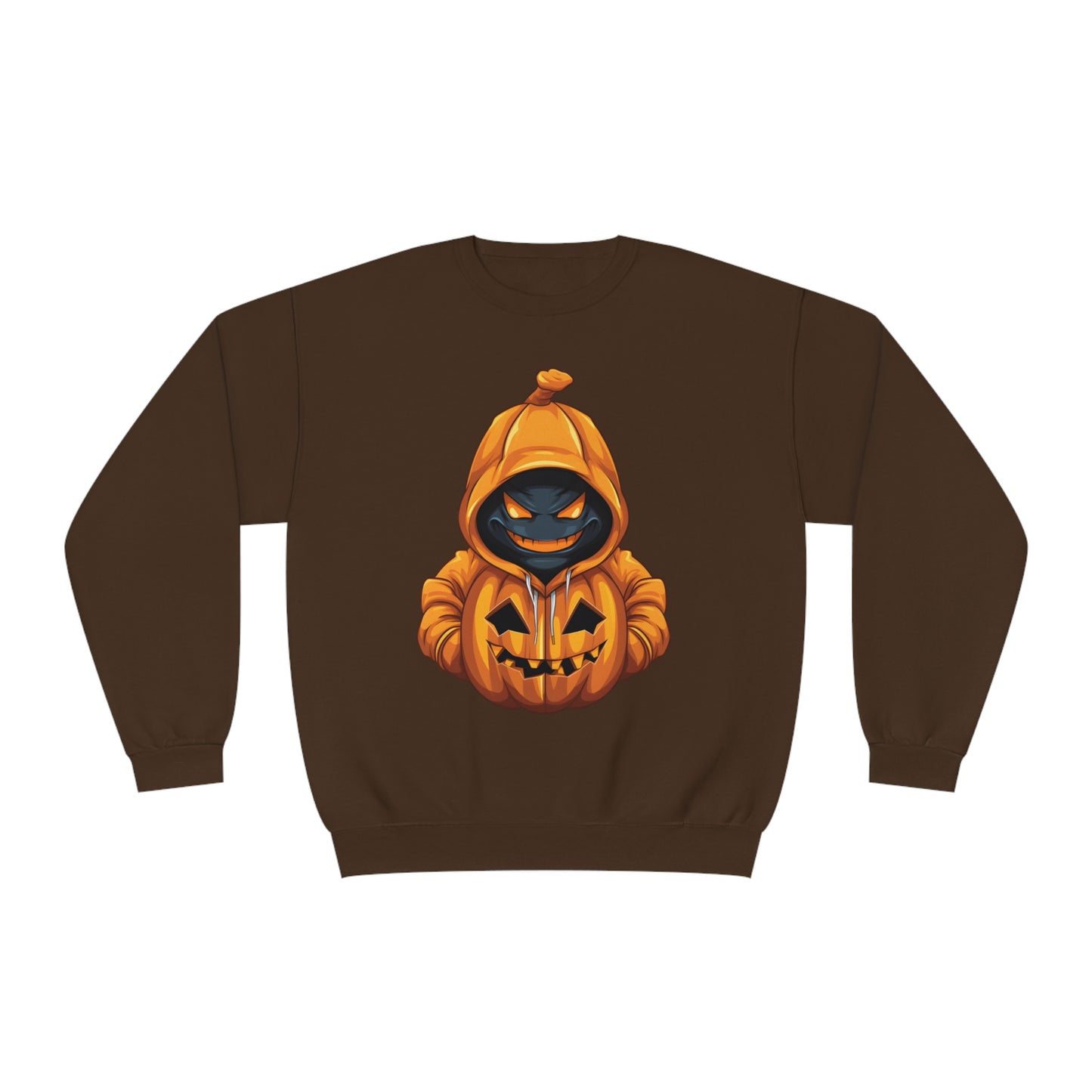Halloween Scary Hoodie Pumpkin Character Unisex NuBlend® Crewneck Sweatshirt
