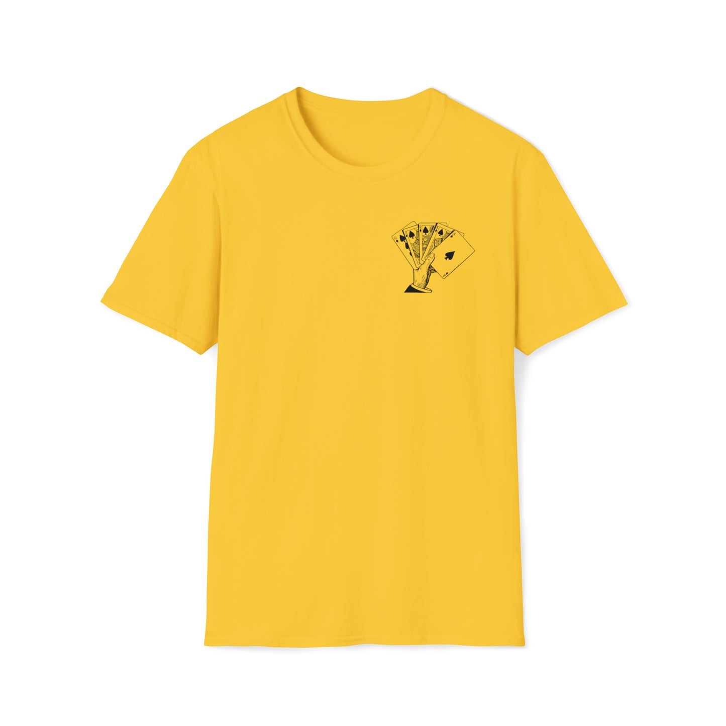 Royal Flush Poker Time to Play T-shirt Front and Back Design