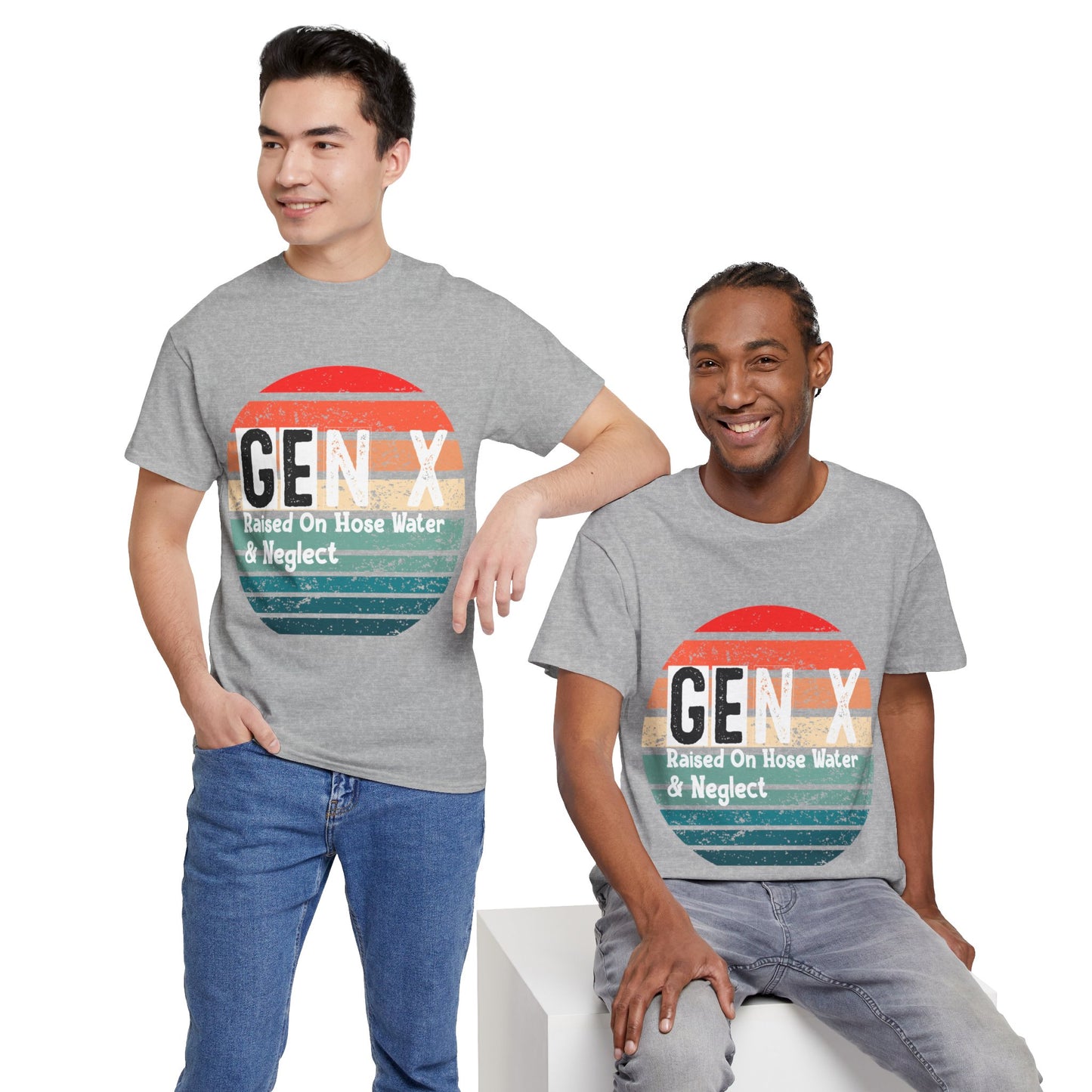 GEN X Raised On Hose Water & Neglect Tshirt Unisex Heavy Cotton