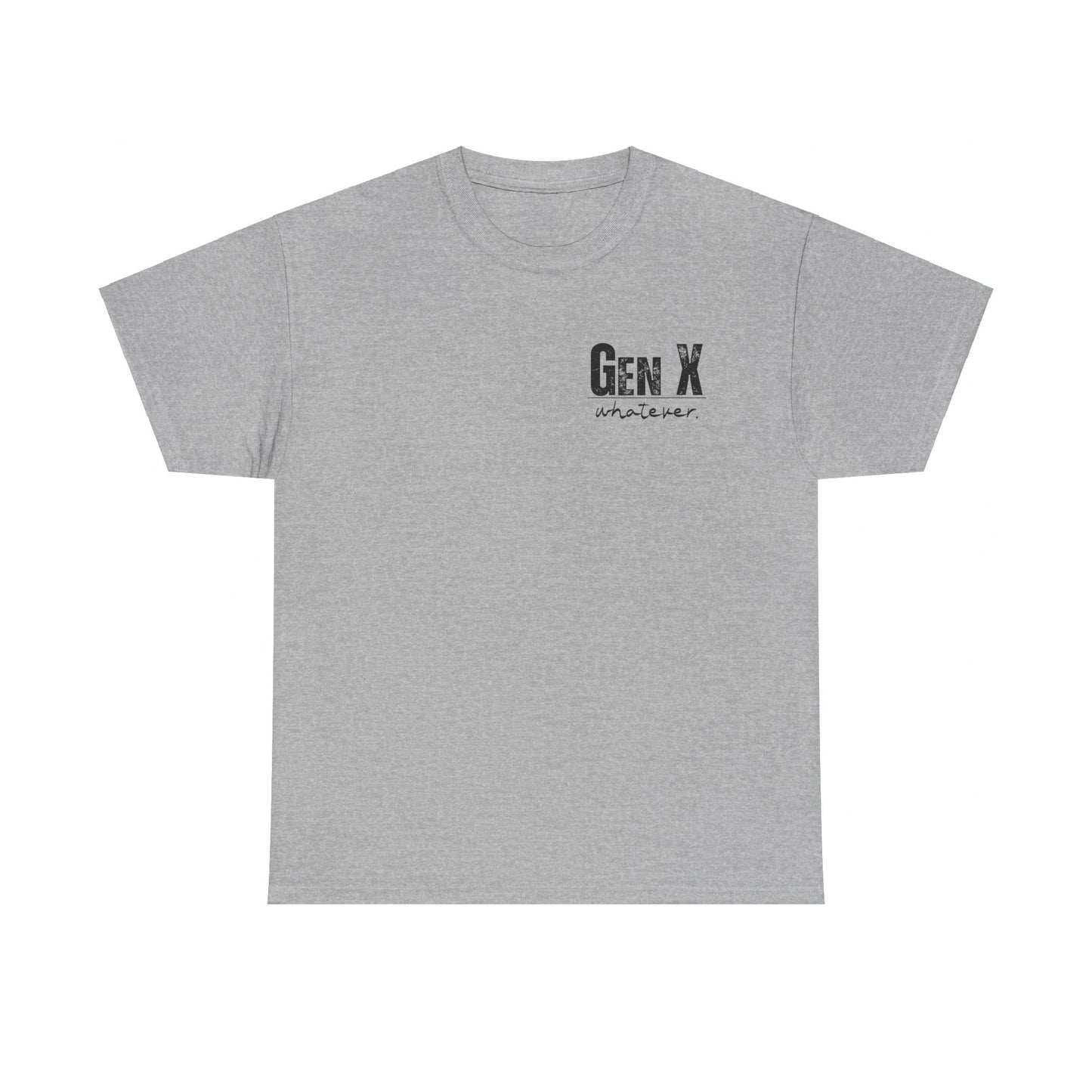 GEN X Definition Unisex Heavy Cotton T-Shirt Front & Back