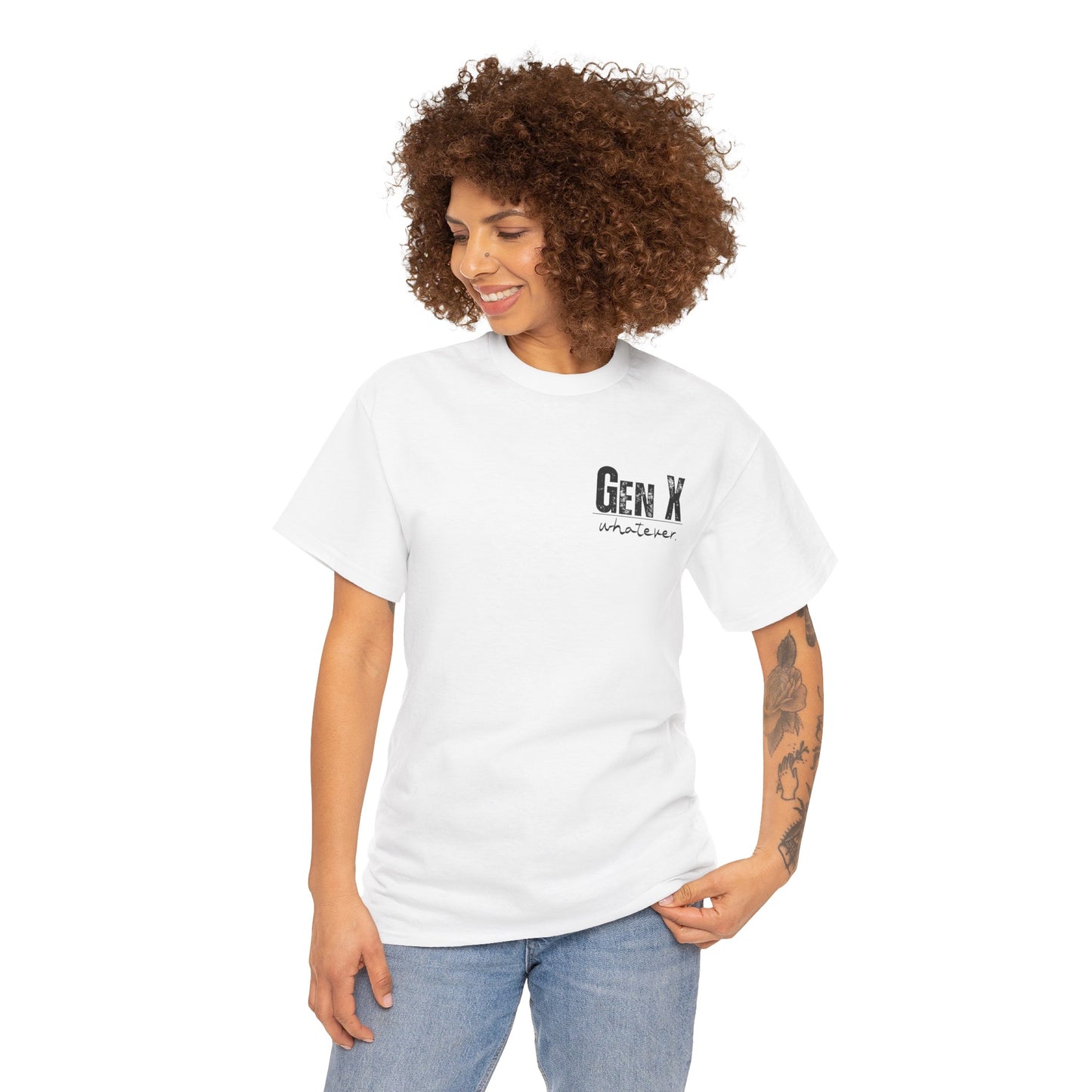 GEN X Definition Unisex Heavy Cotton T-Shirt Front & Back