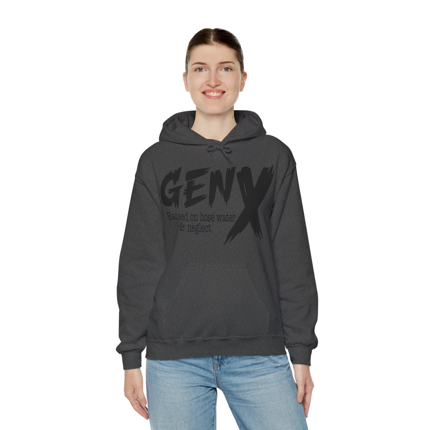 Gen X Raised on Hose Water & Neglect Unisex Heavy Blend™ Hooded Sweatshirt