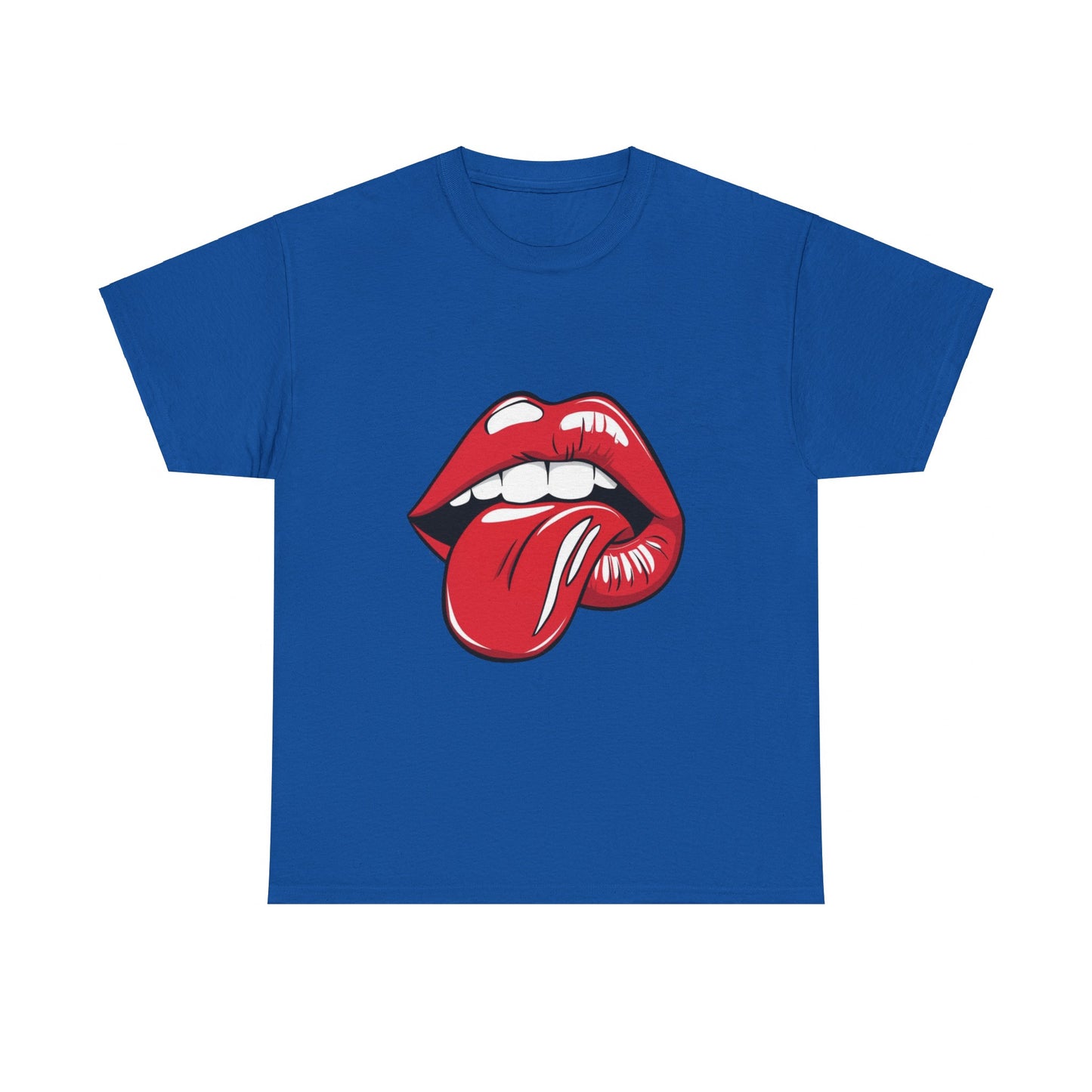 Sexy Retro PopArt Red Lips and Tounge Unisex heavy cotton Tshirt