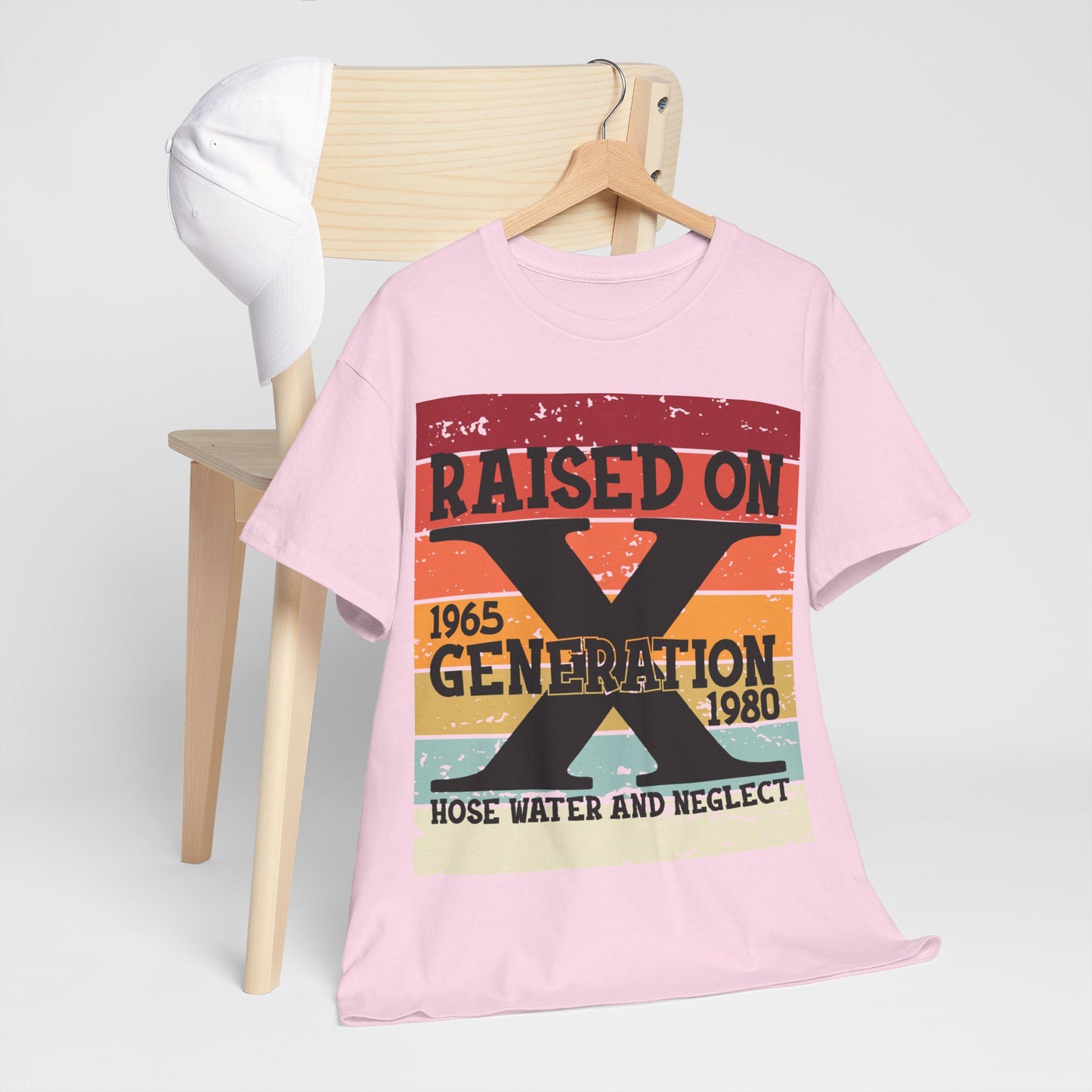 GEN X Raised On Hose Water & Neglect Tshirt Unisex Heavy Cotton