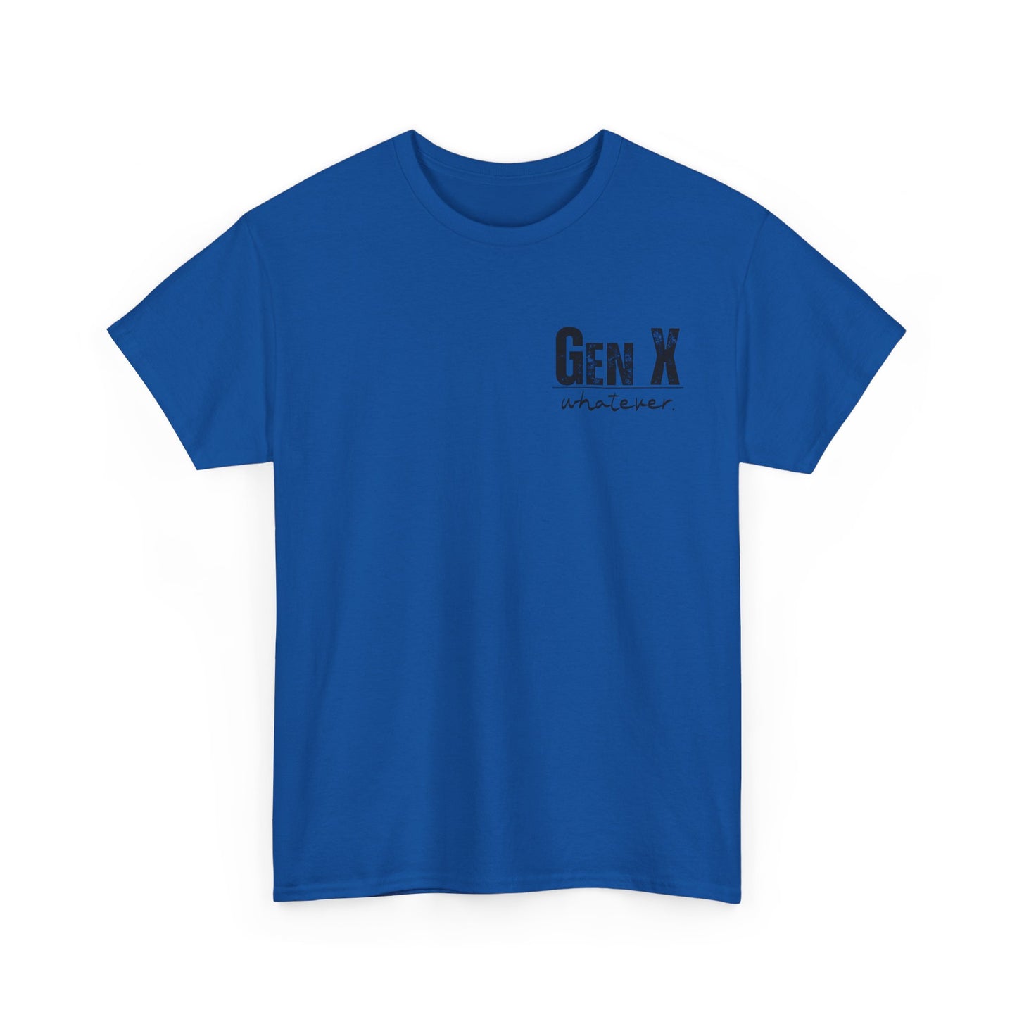 GEN X Definition Unisex Heavy Cotton T-Shirt Front & Back