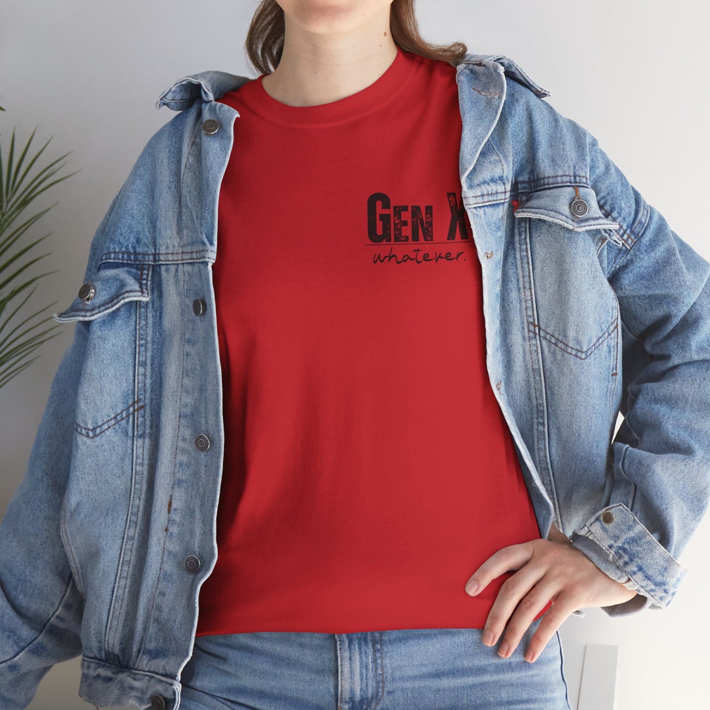 GEN X Definition Unisex Heavy Cotton T-Shirt Front & Back