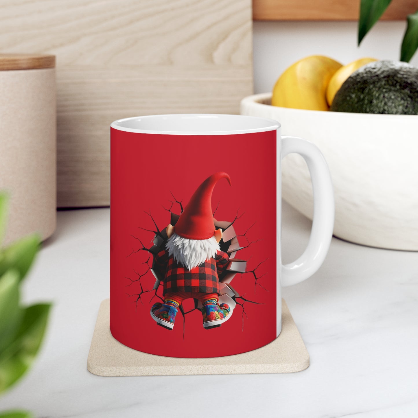 Valentine Gnome 3D Ceramic Mug 11oz