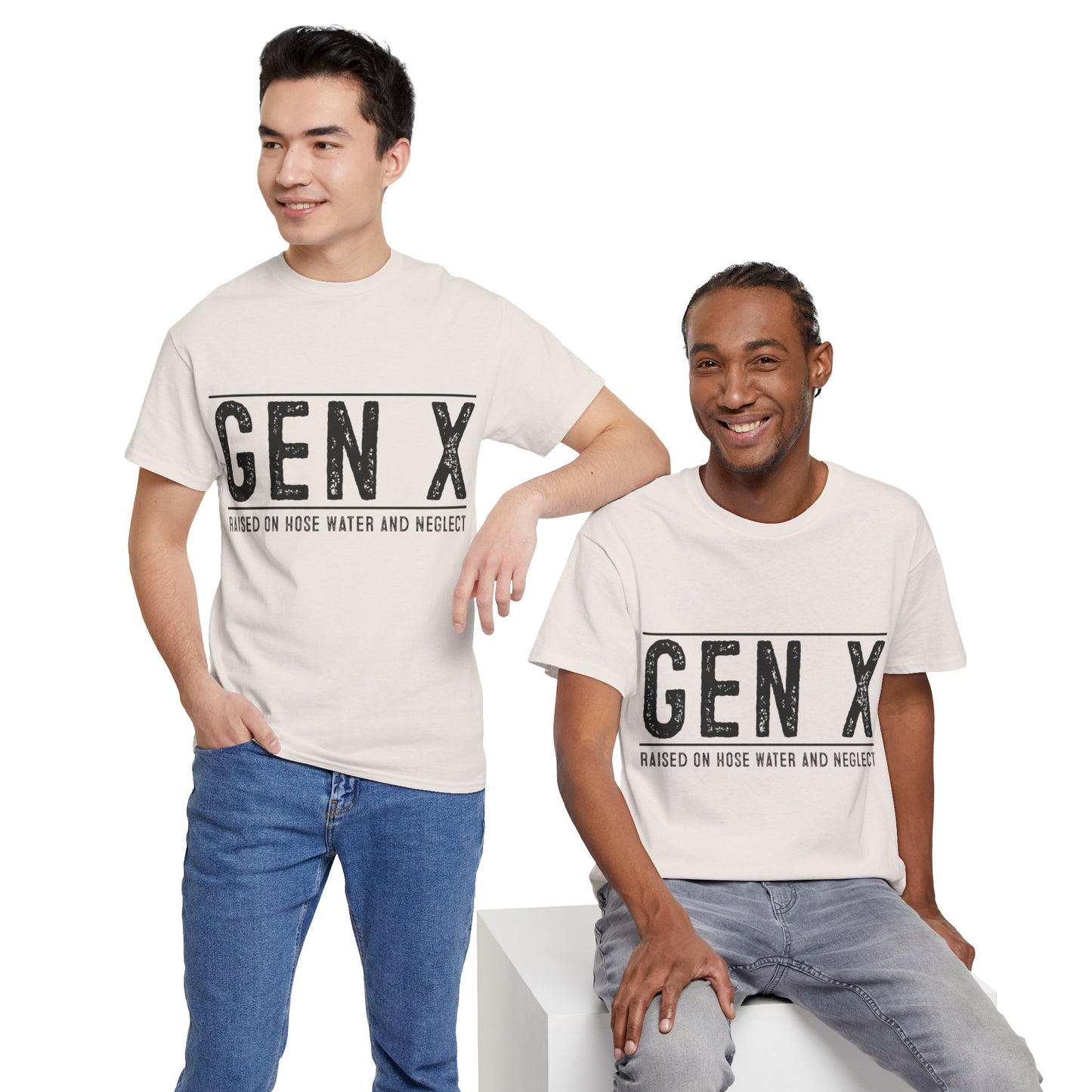GEN X Raised On Hose Water & Neglect Tshirt Unisex Heavy Cotton