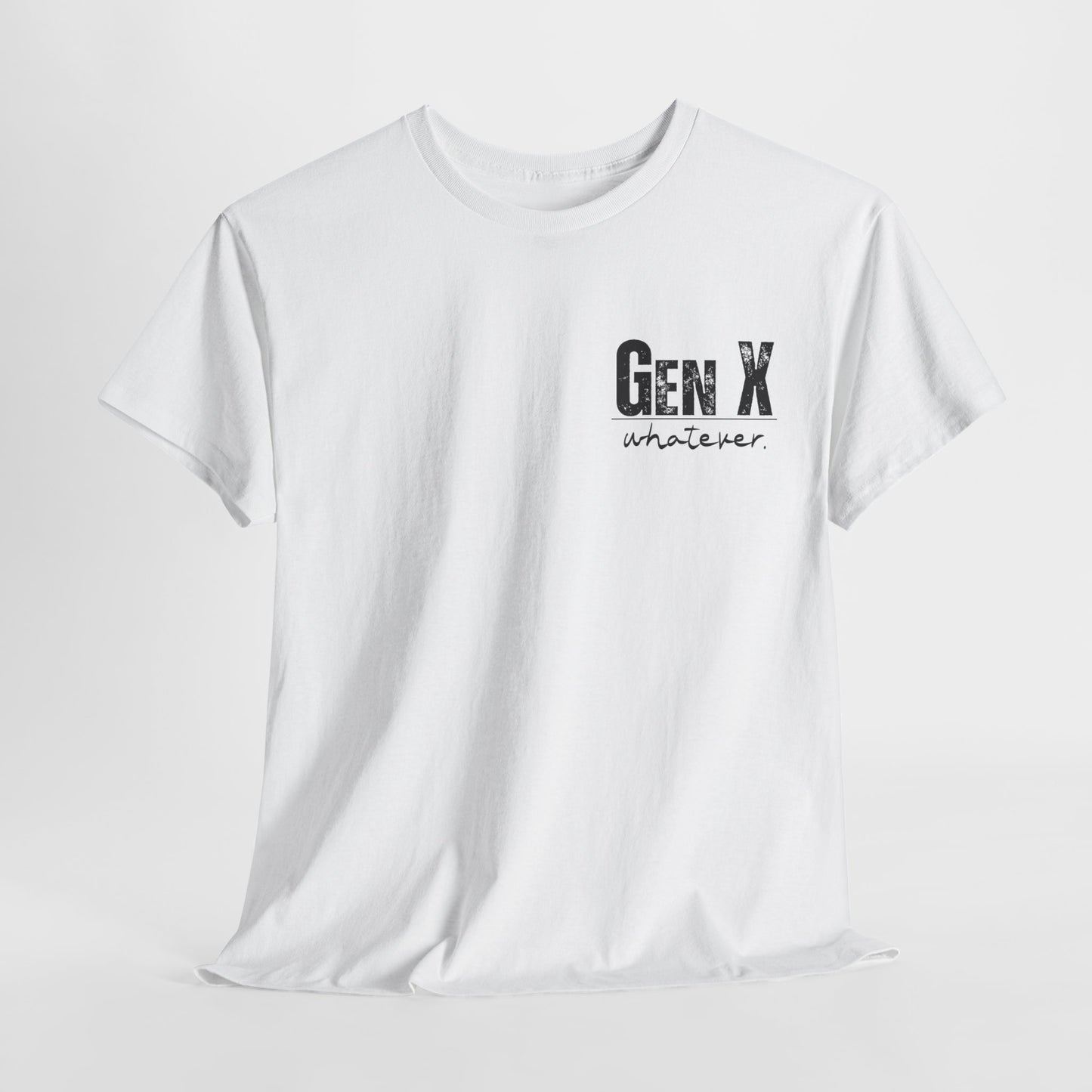 GEN X Definition Unisex Heavy Cotton T-Shirt Front & Back