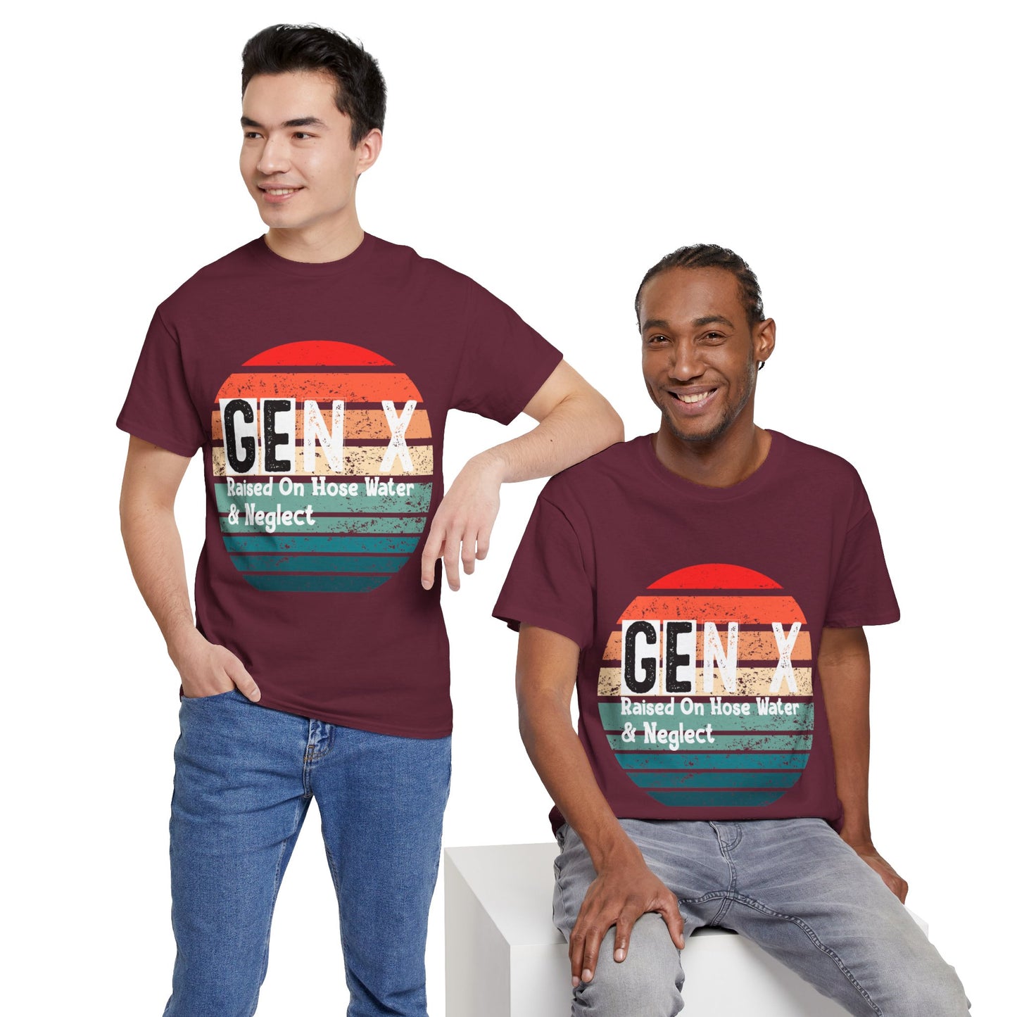 GEN X Raised On Hose Water & Neglect Tshirt Unisex Heavy Cotton