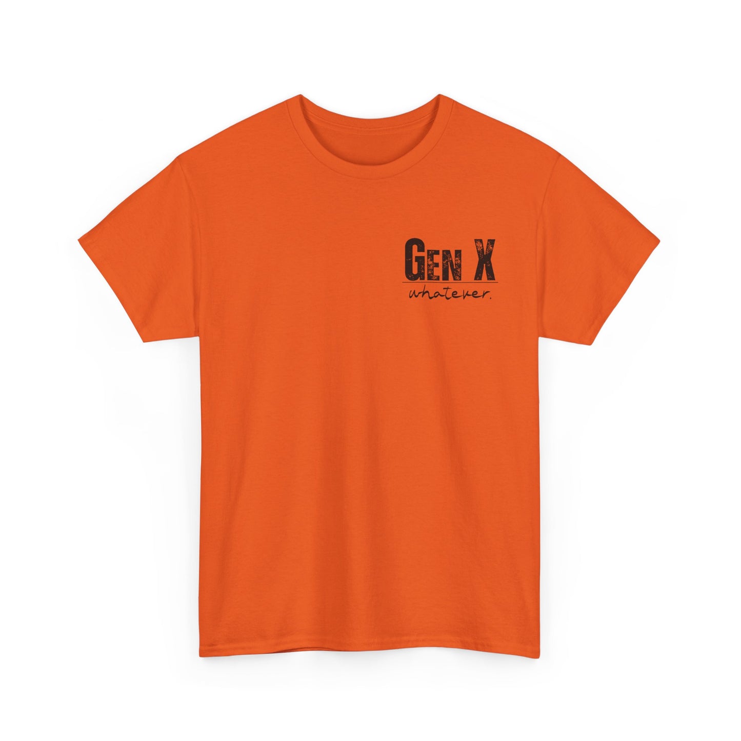 GEN X Definition Unisex Heavy Cotton T-Shirt Front & Back