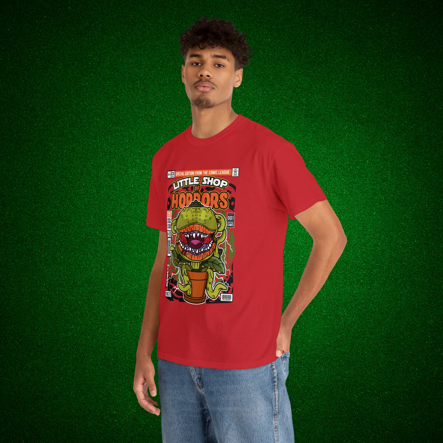 Little Shop of Horrors Audrey Pop Culture Mock Comic Cover heavy cotton T-shirt