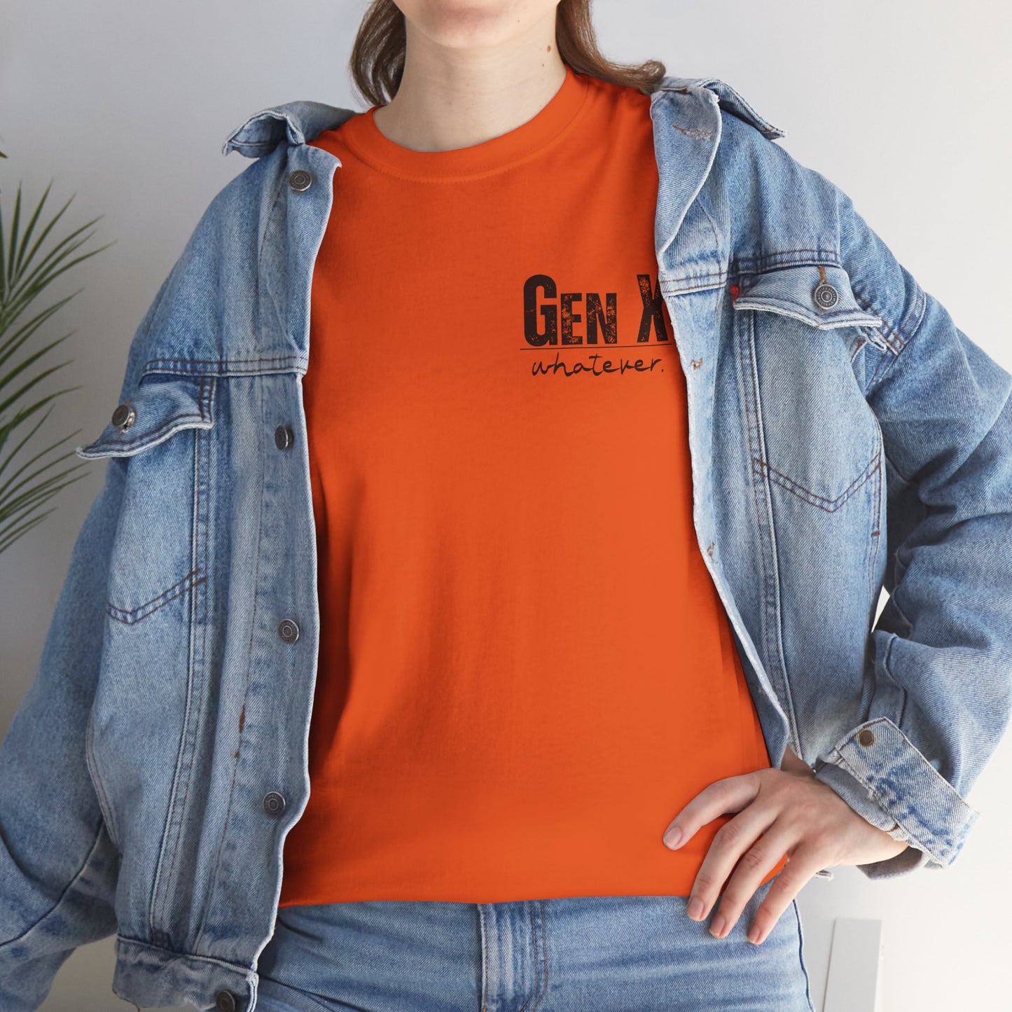 GEN X Definition Unisex Heavy Cotton T-Shirt Front & Back