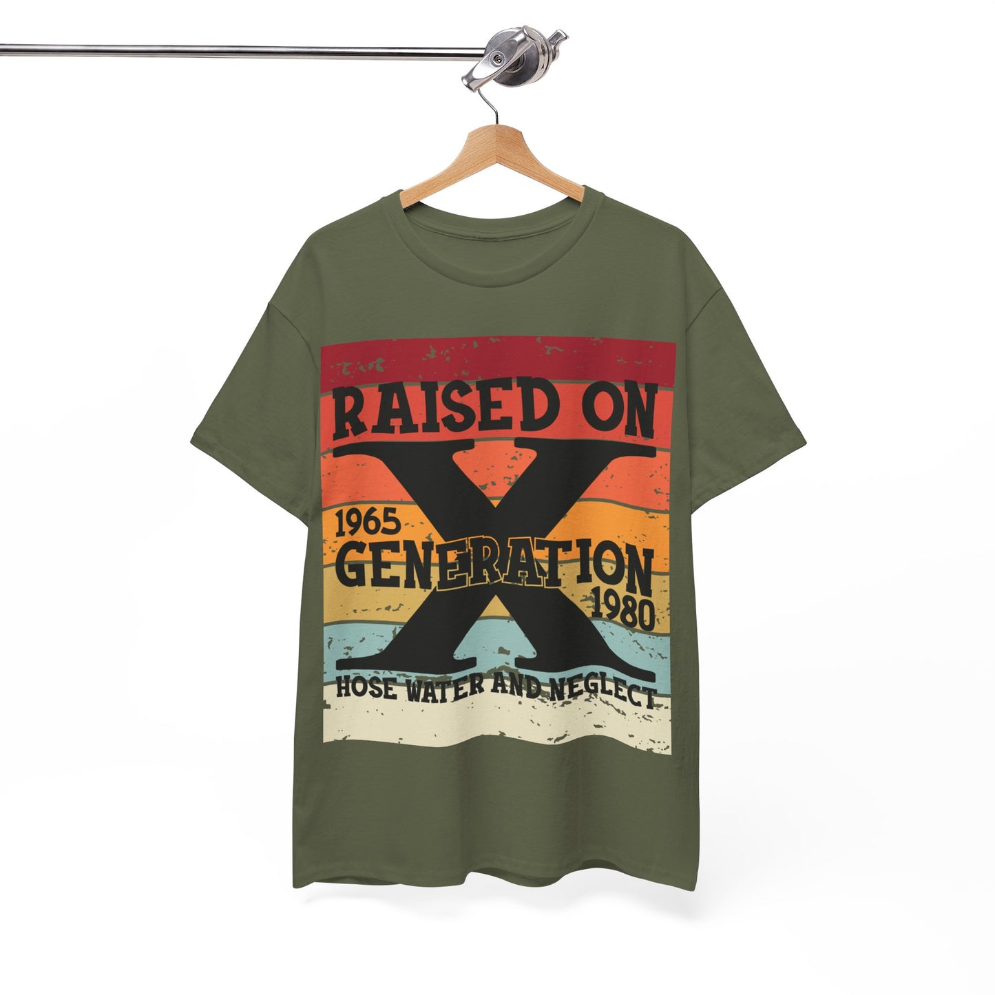GEN X Raised On Hose Water & Neglect Tshirt Unisex Heavy Cotton
