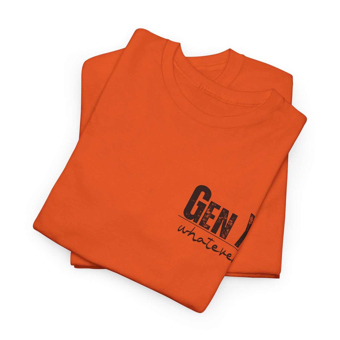 GEN X Definition Unisex Heavy Cotton T-Shirt Front & Back