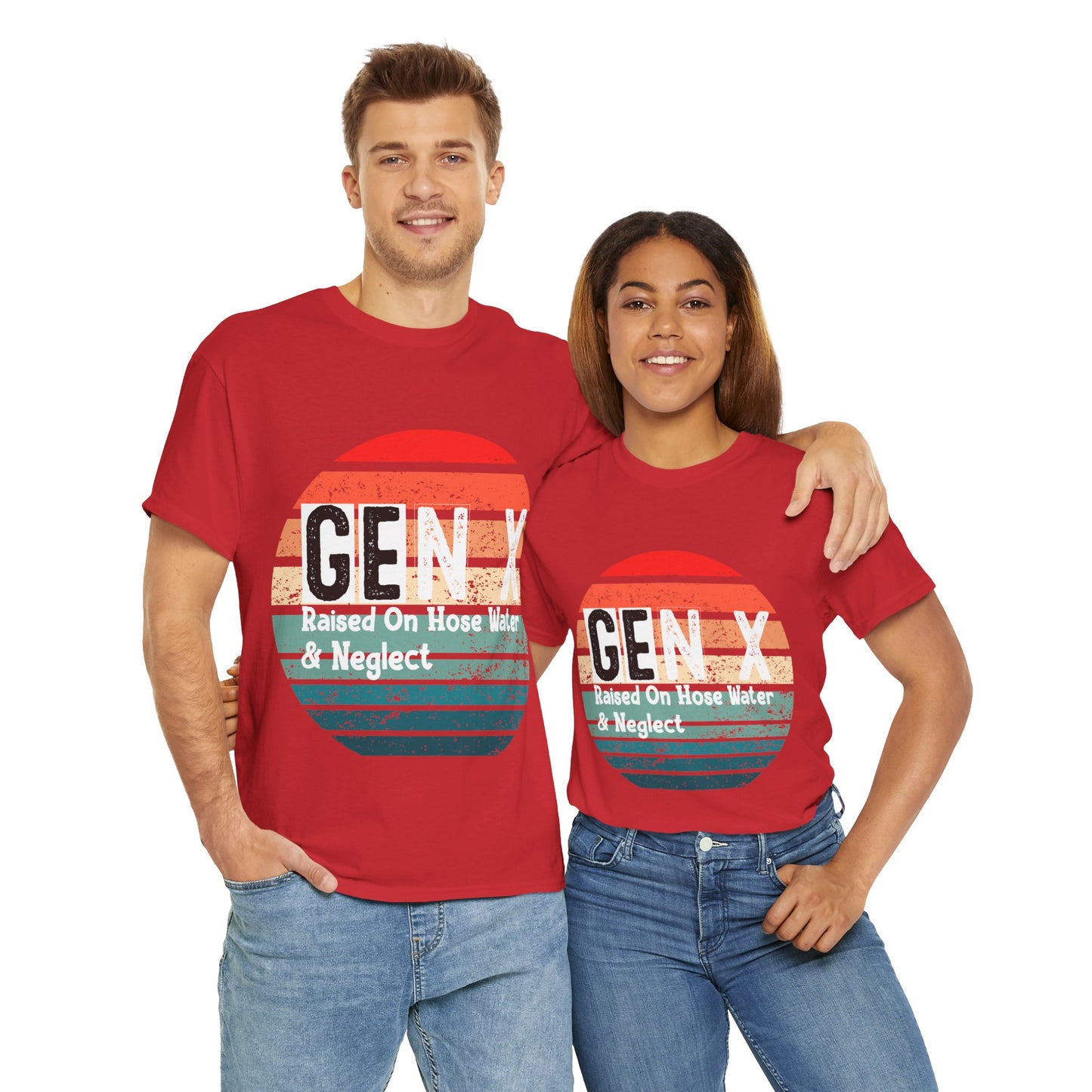 GEN X Raised On Hose Water & Neglect Tshirt Unisex Heavy Cotton